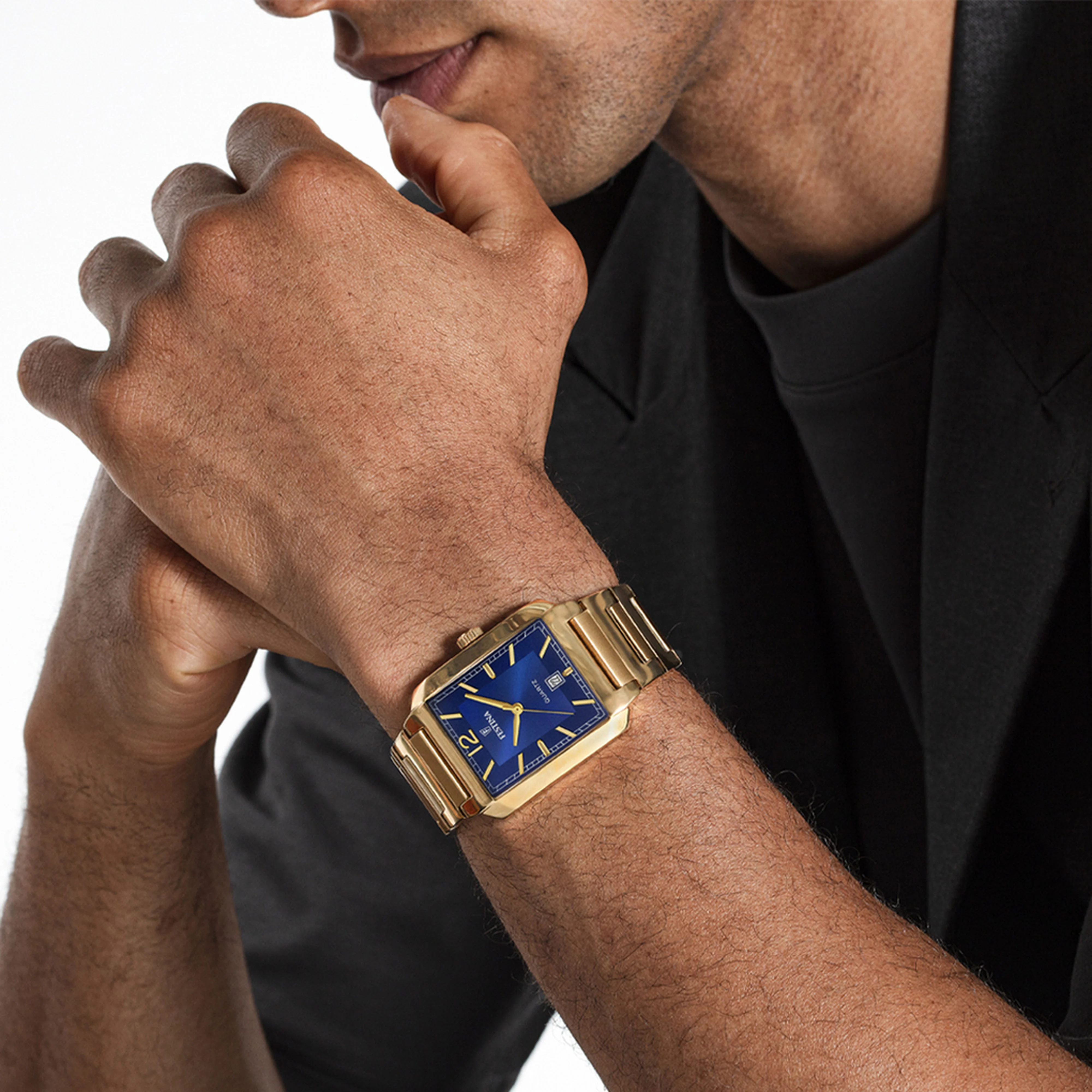 ON THE SQUARE Blue / Stainless Steel Blue Dial - Image 3