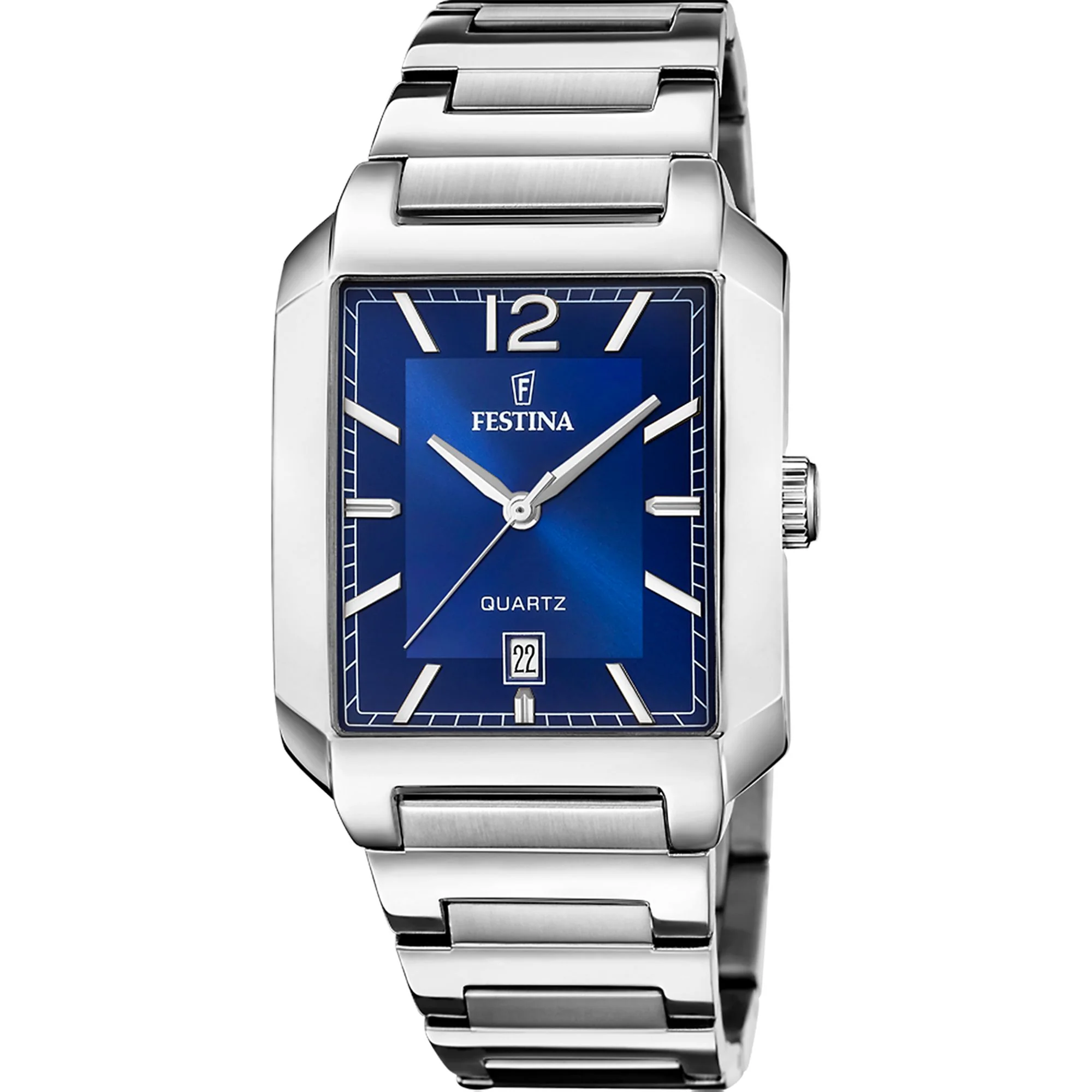 ON THE SQUARE Blue / Stainless steel Blue Dial