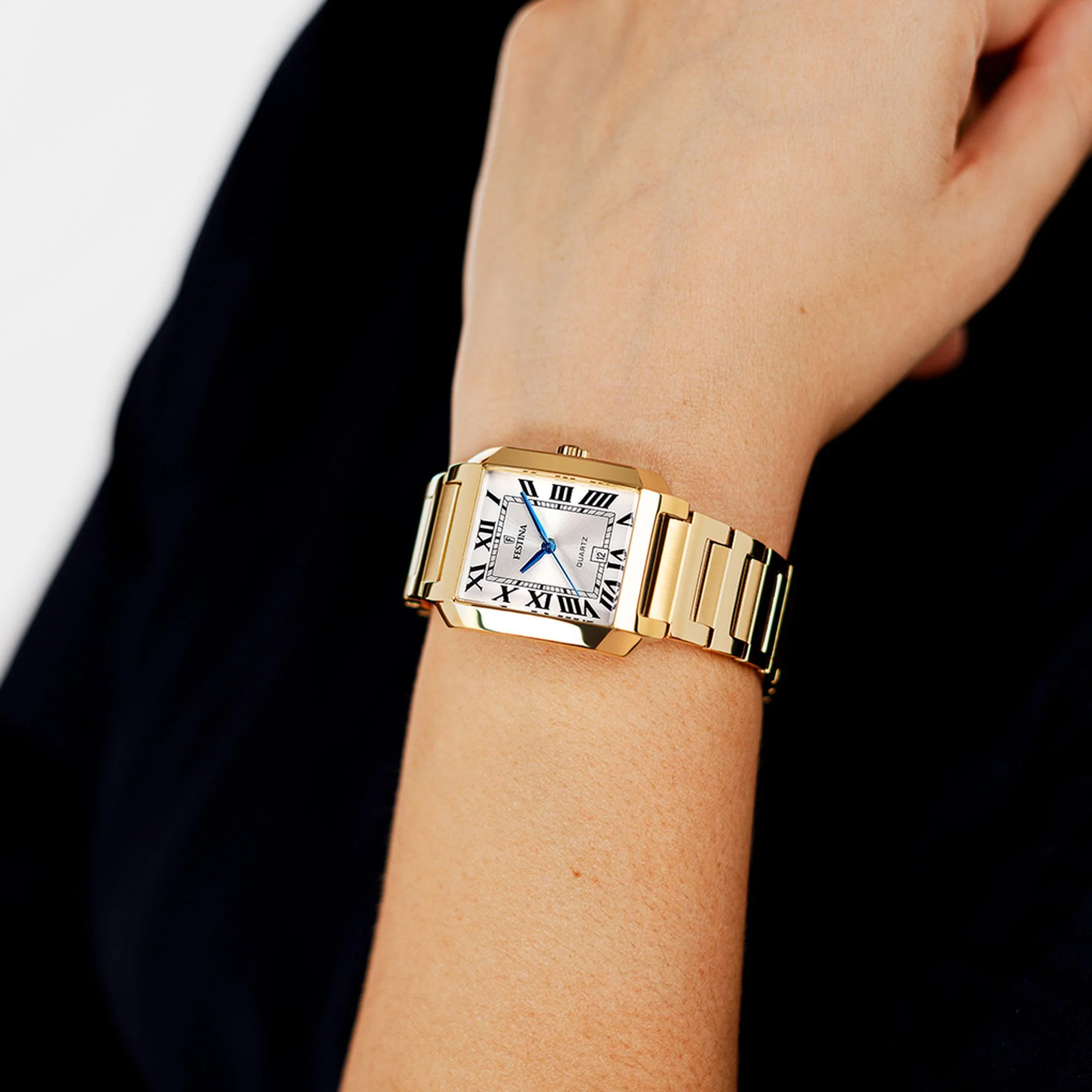 ON THE SQUARE White / Stainless steel White Dial - Image 3