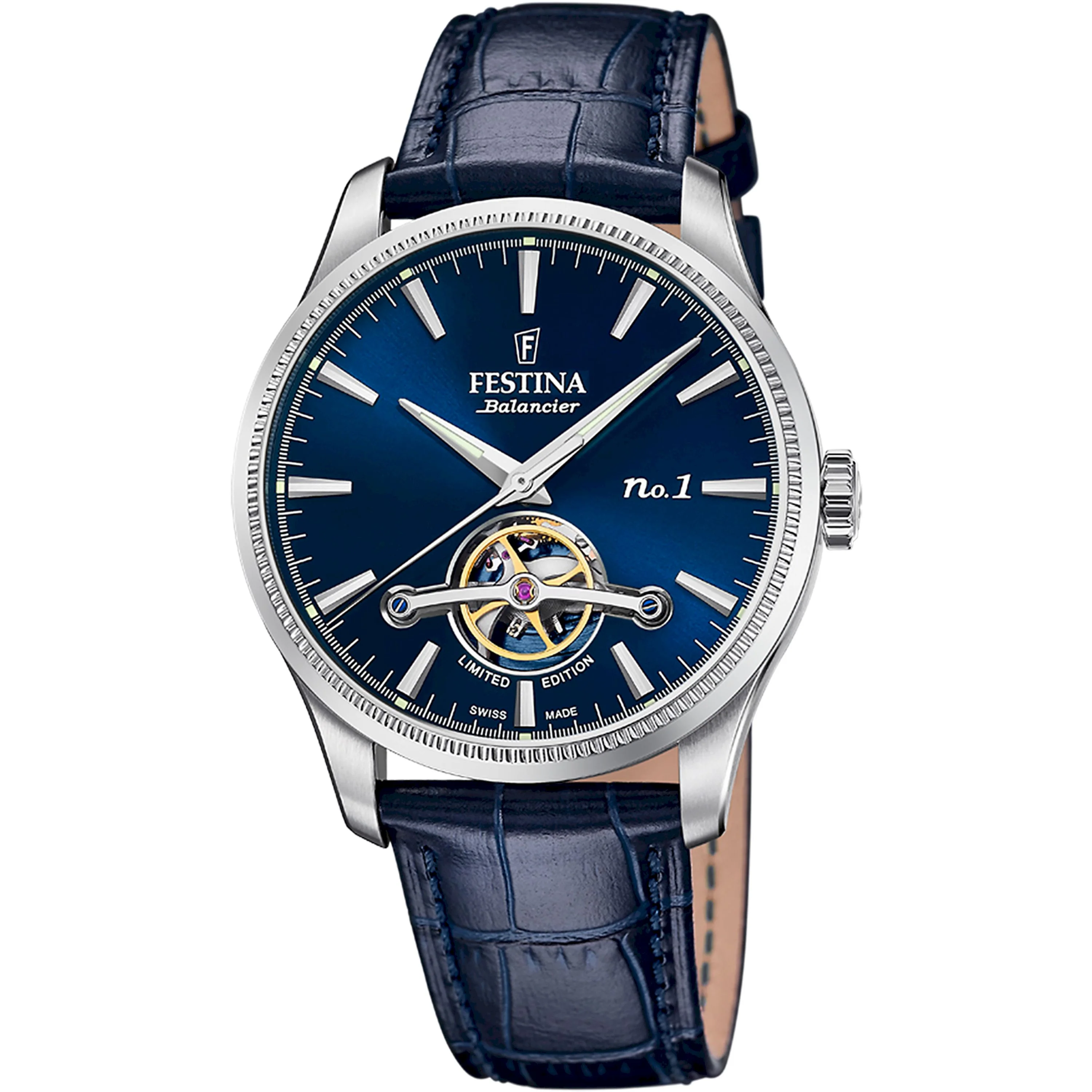 Open Heart Limited Edition Blue / Leather | Blue Dial