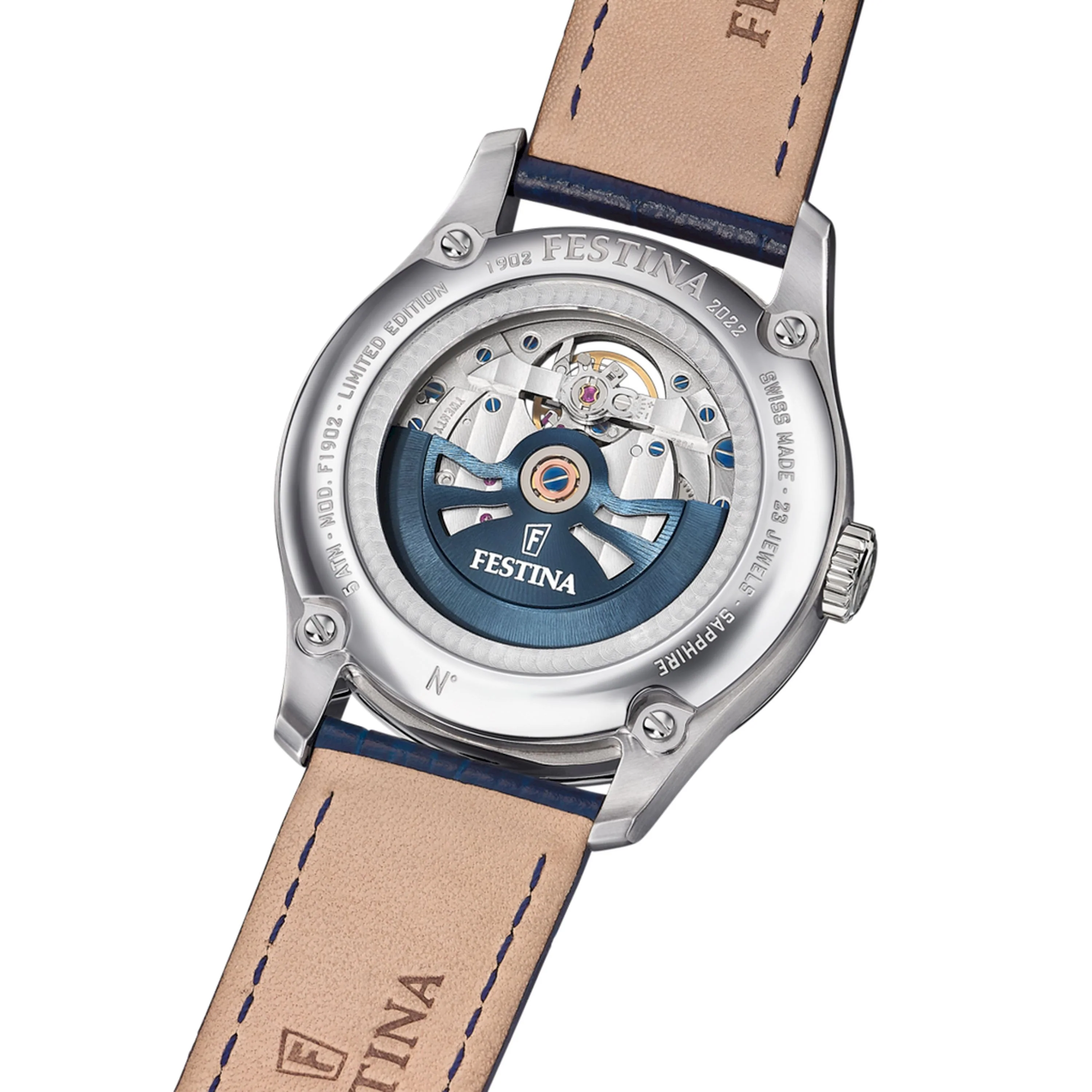 Open Heart Limited Edition Blue / Leather | Blue Dial - Image 4