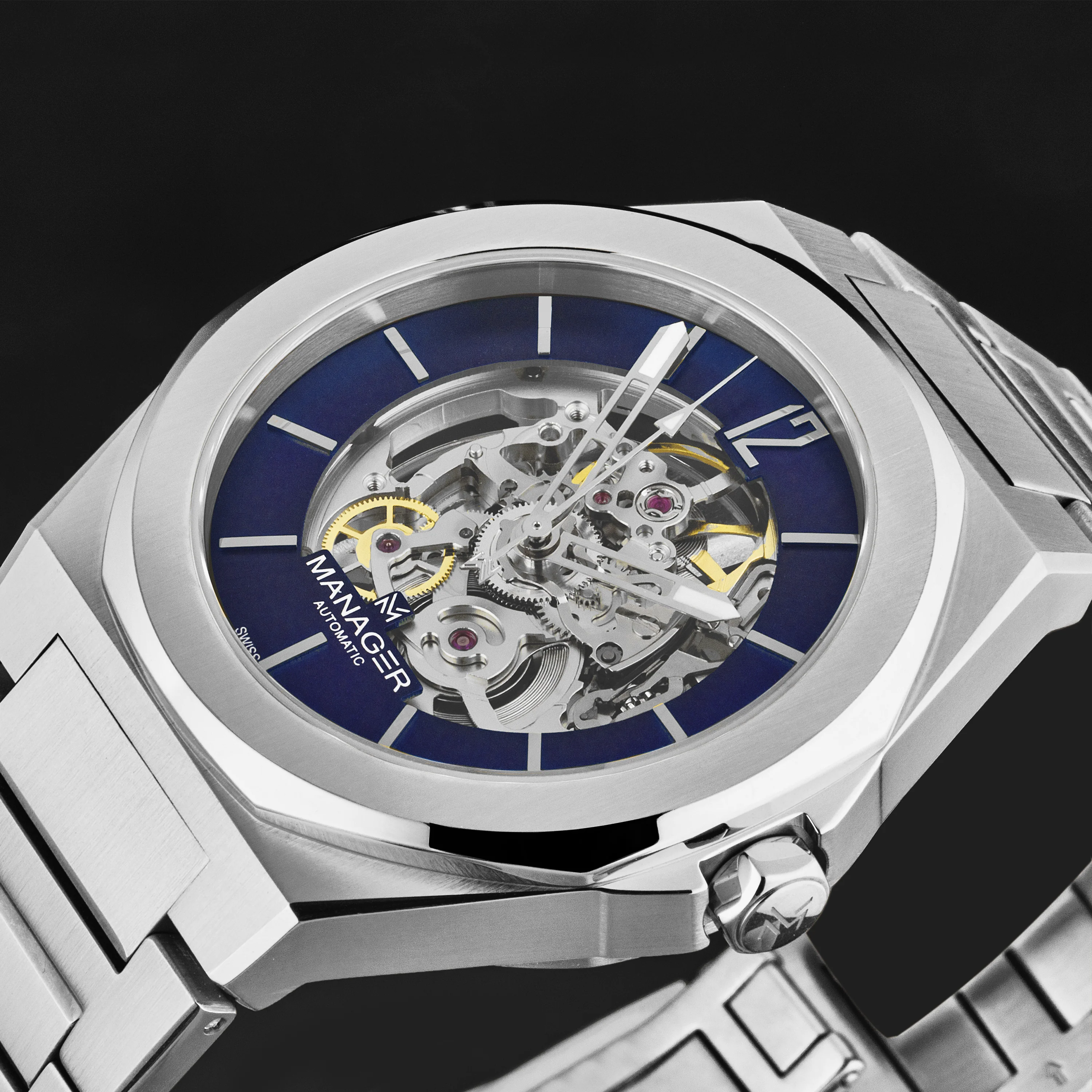 Open mind MAN-RO-03-SM / Blue / Stainless-Steel | Blue Dial - Image 2