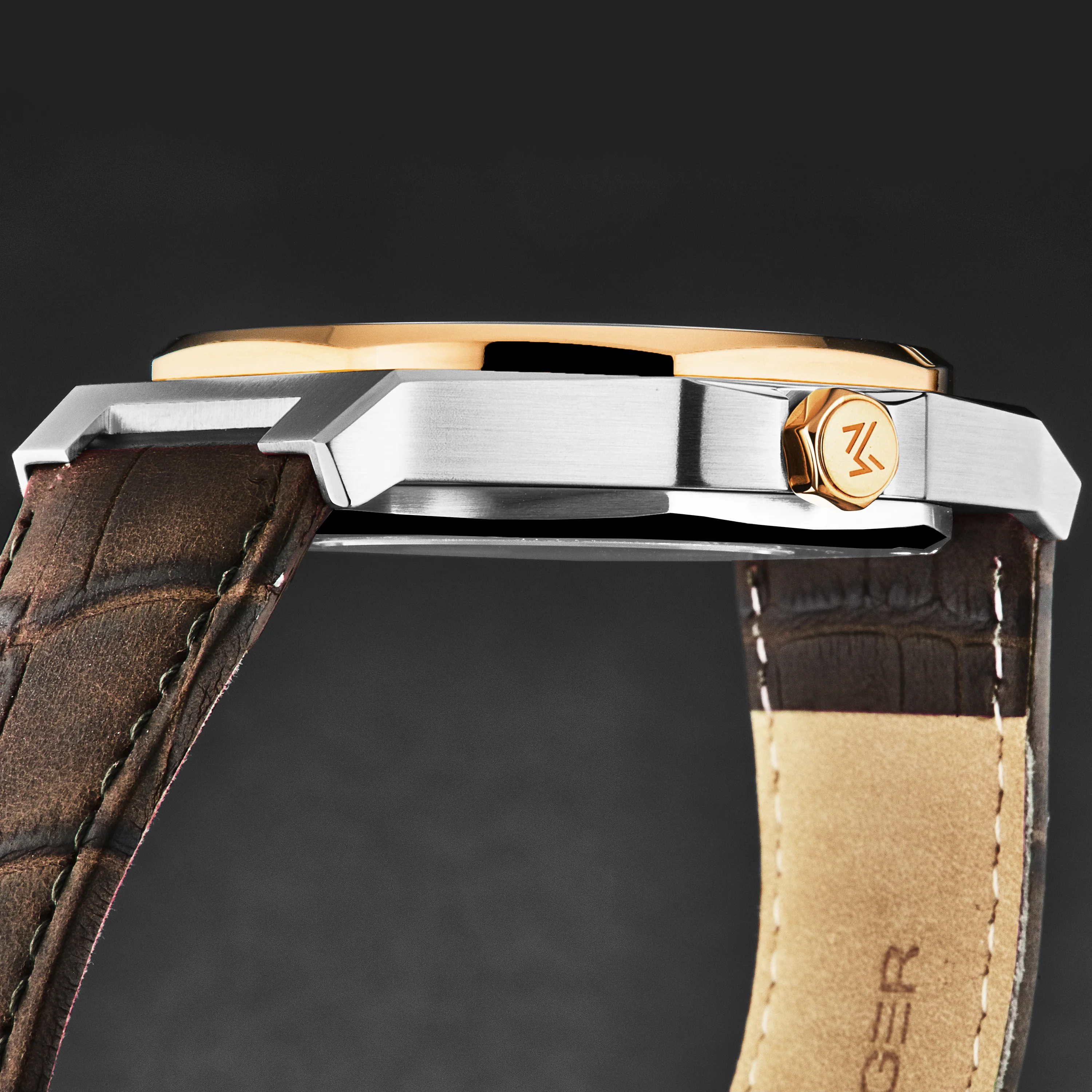 Open mind MAN-RO-05-BL / Silver / Leather | Silver Dial - Image 3
