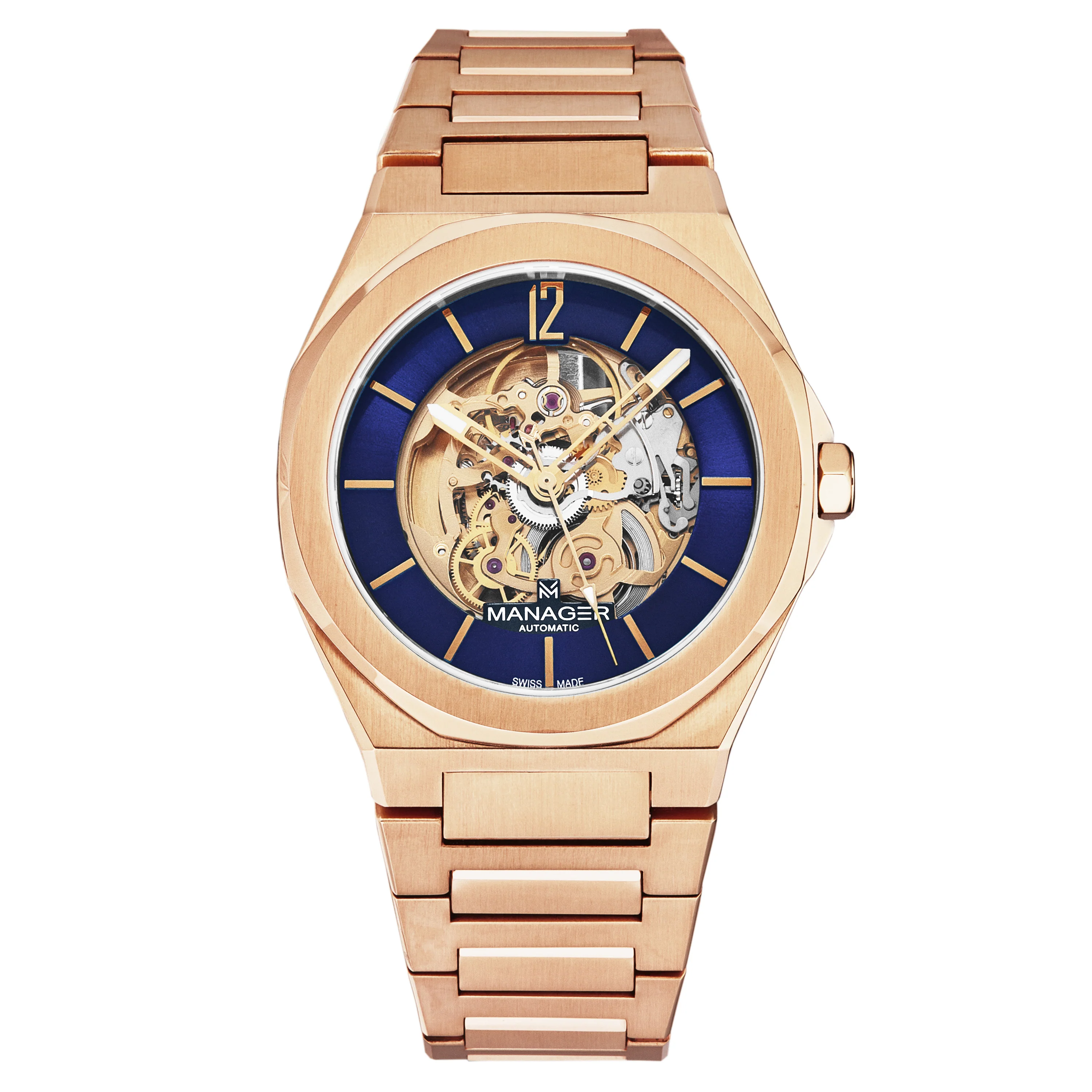 Open mind MAN-RO-08-RM / Blue / Steel | Blue Dial