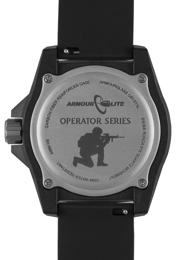 Operator OD GREEN Tritium & Shatterproof Armourglass | Black / Green Dial - Image 3