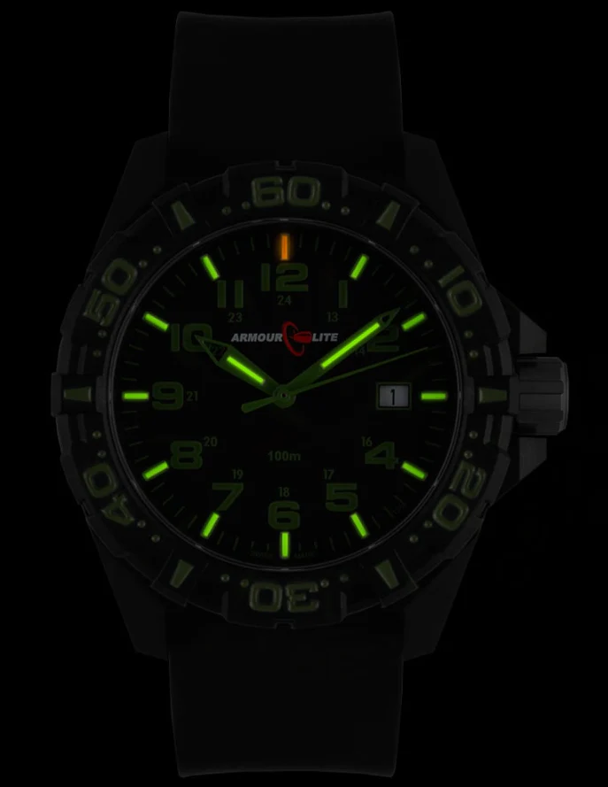Operator OD GREEN Tritium & Shatterproof Armourglass | Black / Green Dial - Image 4