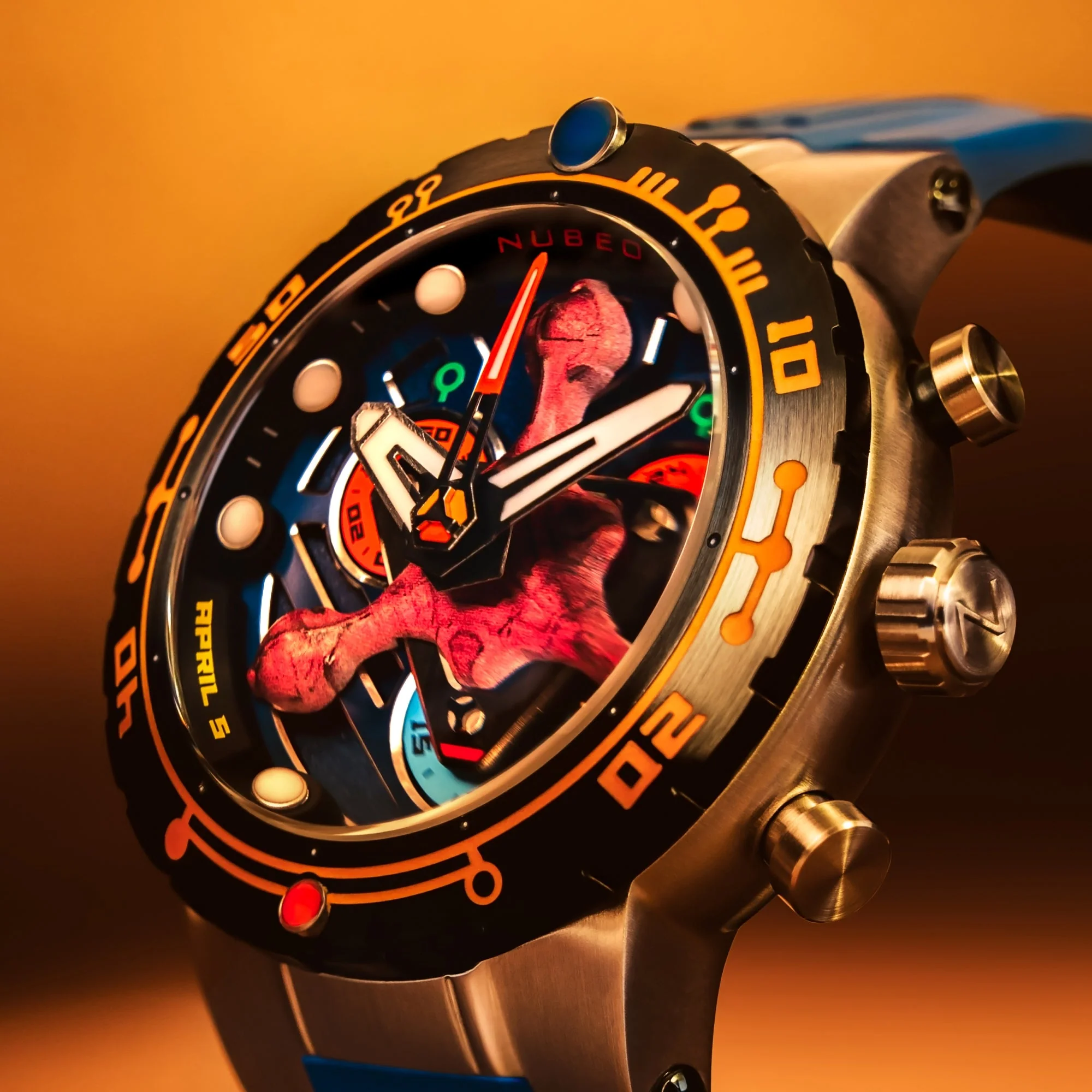 Opportunity Chronograph Star Trek First Contact Day Limited Edition Blue / Rubber | Blue Dial - Image 3