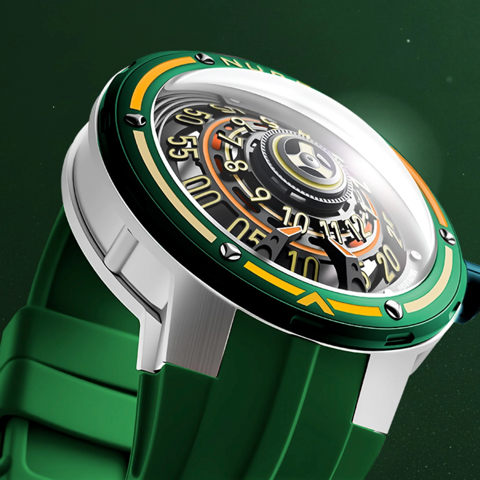 Orbiter Automatic Limited Edition Green / Silicone Strap | Green Dial - Image 2
