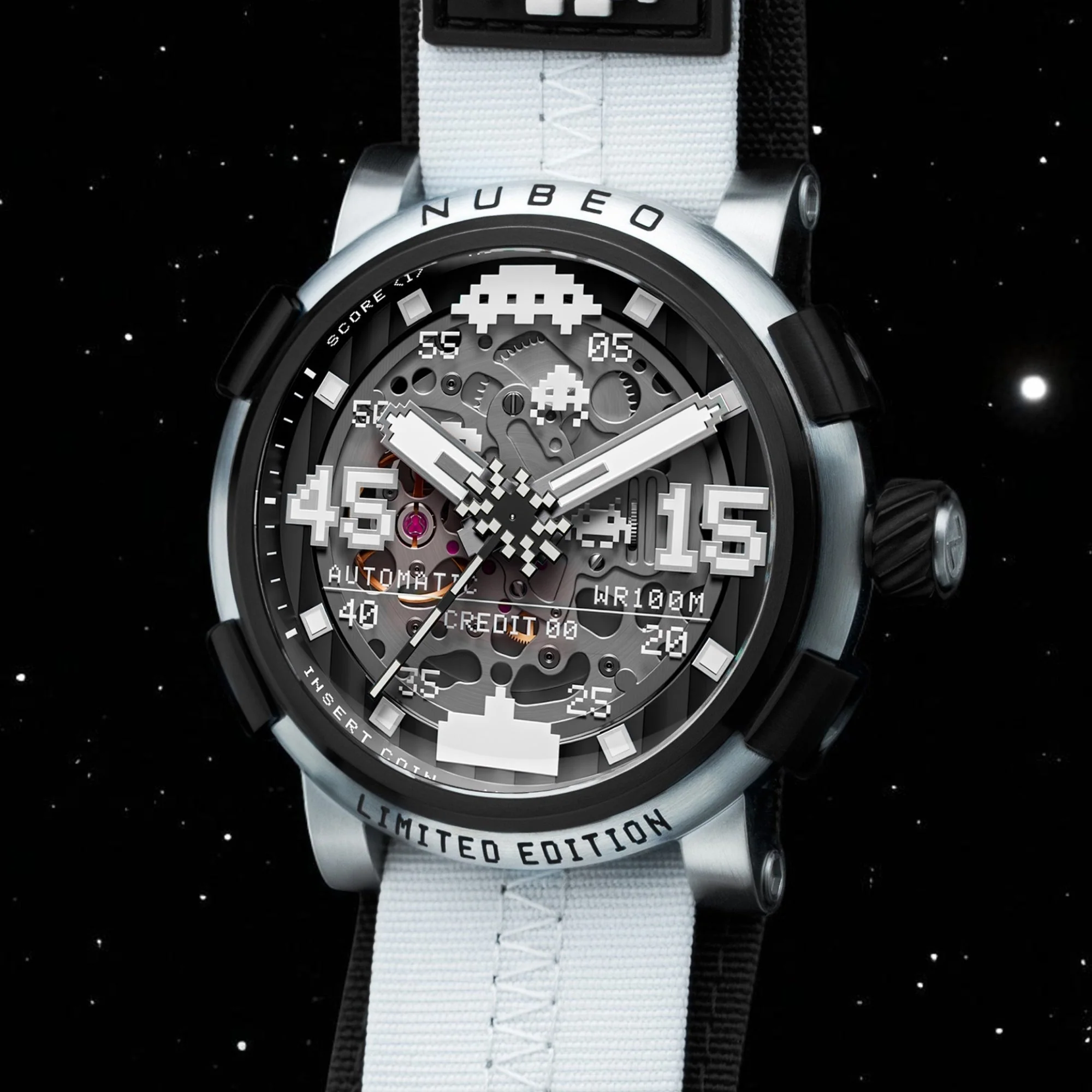 Orion Automatic Space Invaders Limited Edition Black / Stainless Steel Black Dial - Image 2