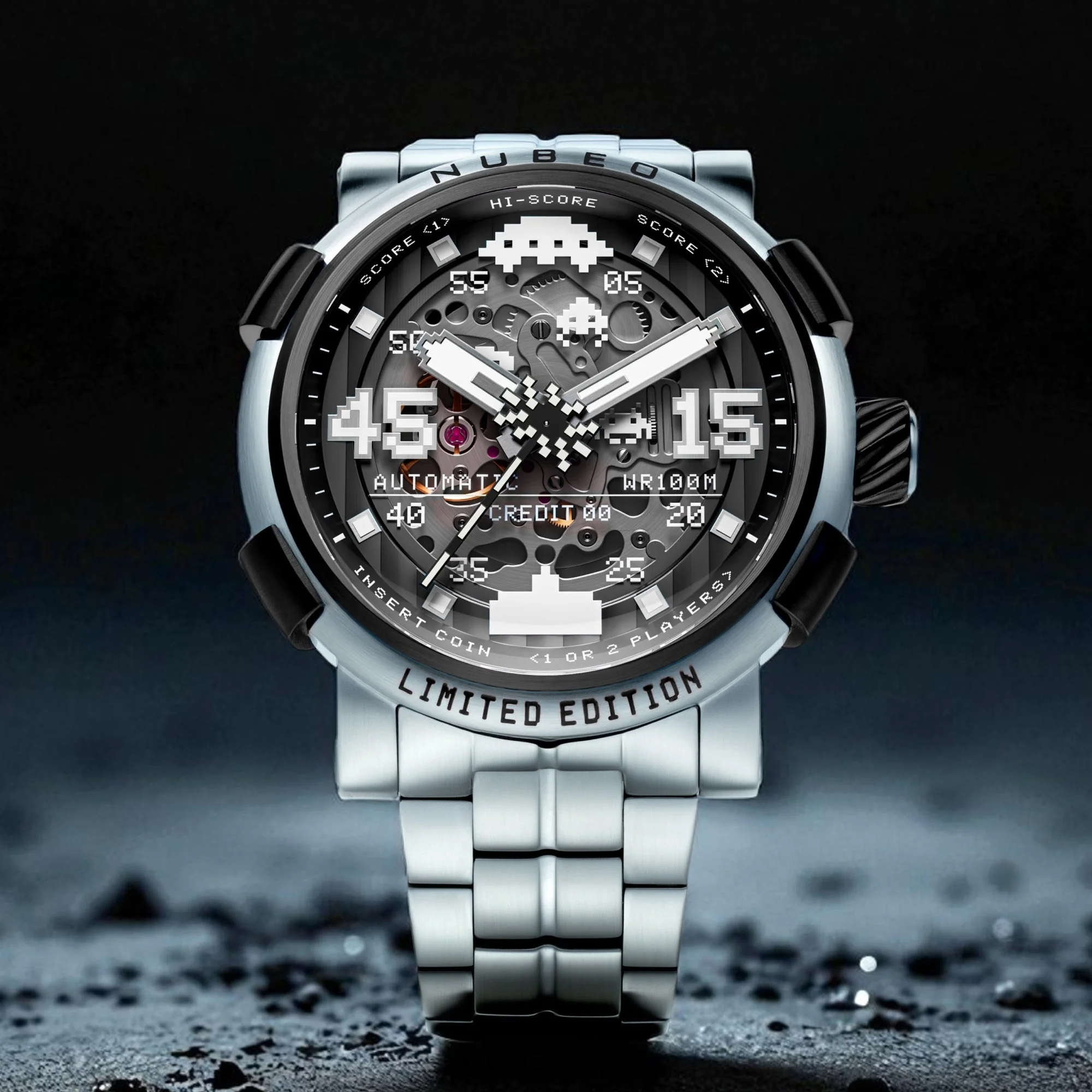 Orion Automatic Space Invaders Limited Edition Black / Stainless Steel Black Dial - Image 3