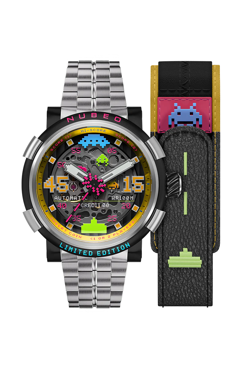 Orion Automatic Space Invaders Limited Edition Black / Stainless Steel | Black Dial