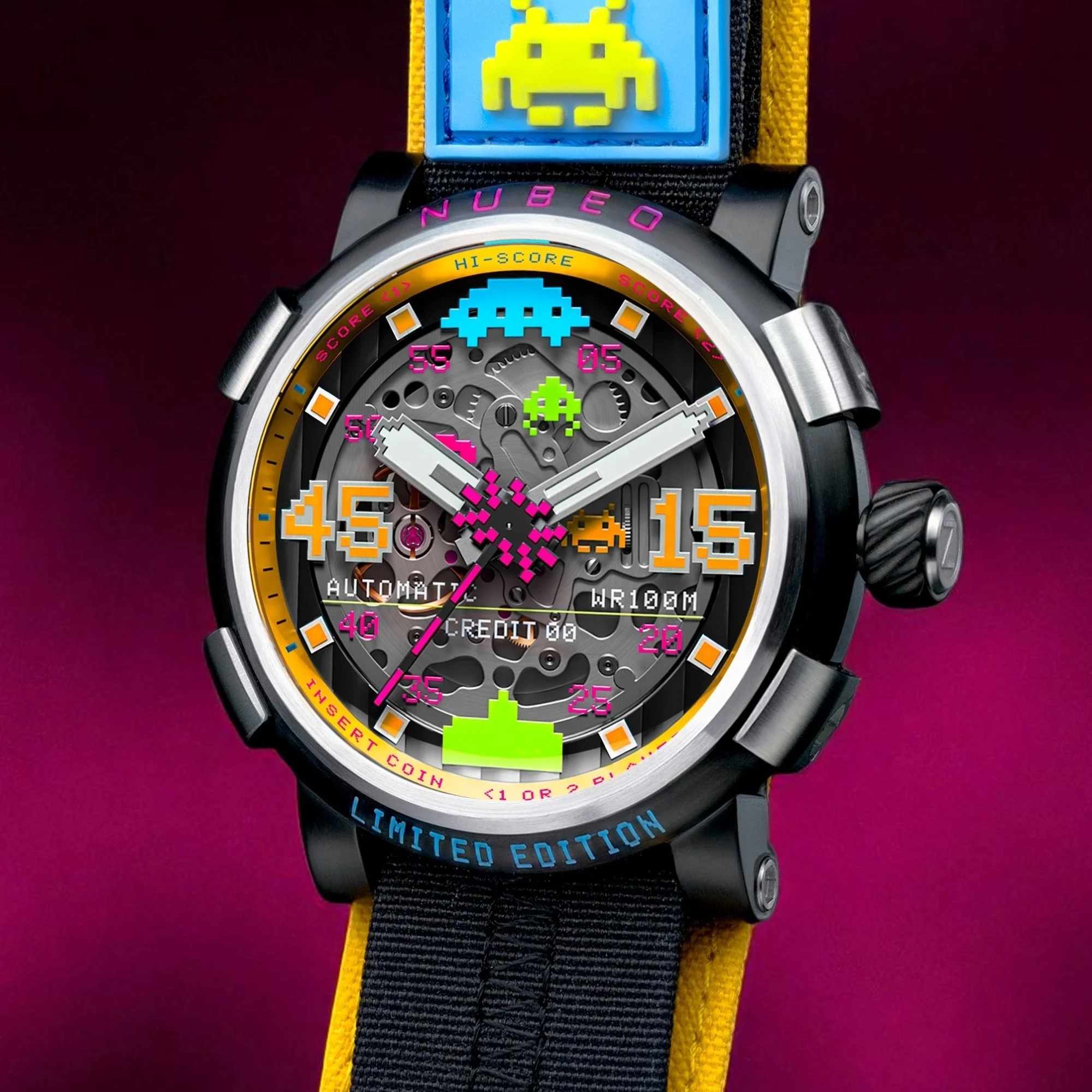 Orion Automatic Space Invaders Limited Edition Black / Stainless Steel | Black Dial - Image 2