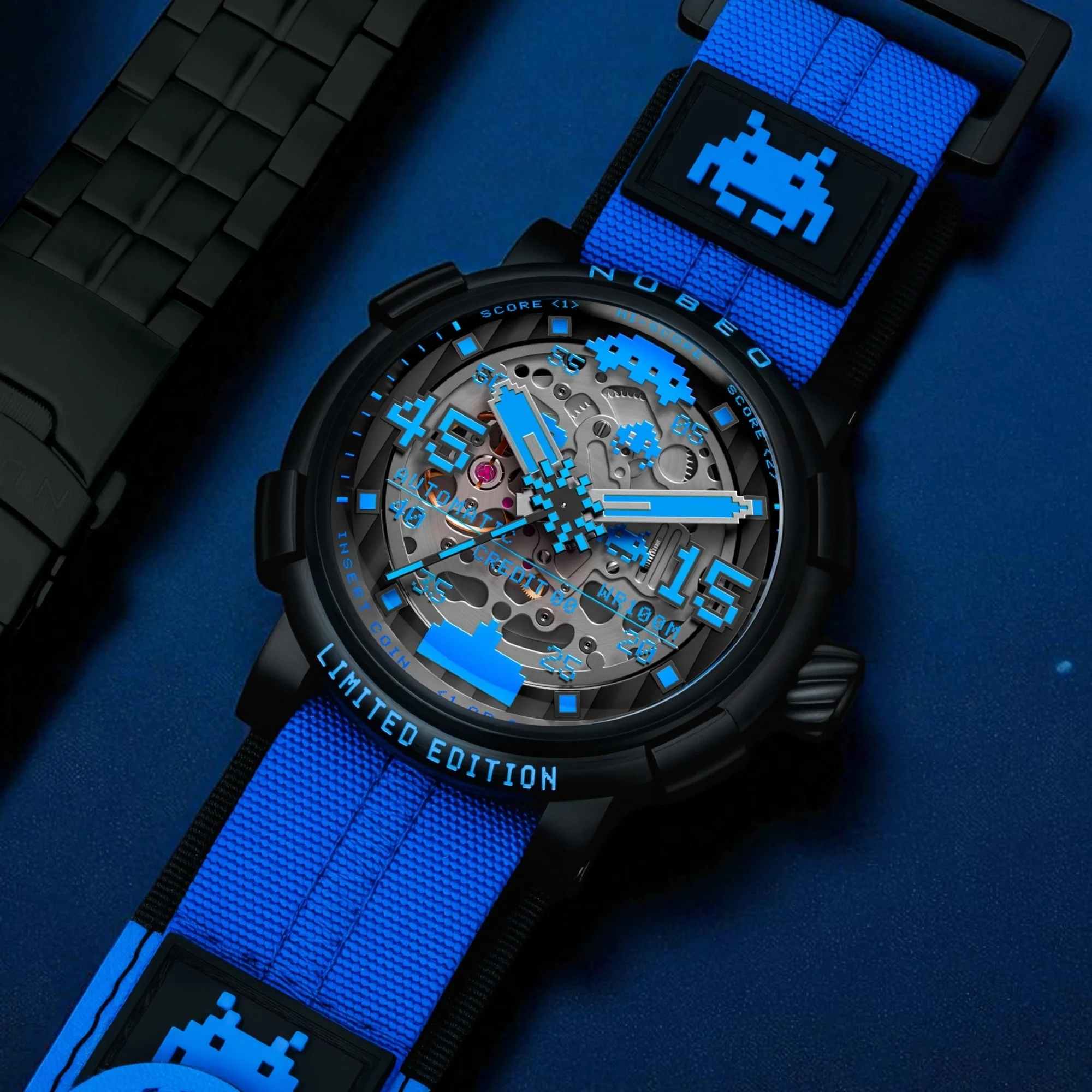 Orion Automatic Space Invaders Limited Edition Black / Stainless Steel | Black Dial - Image 4