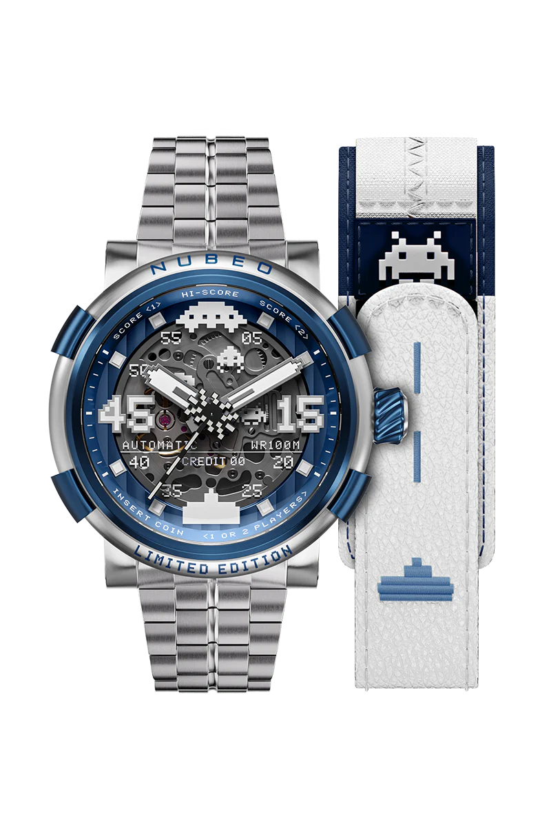 Orion Automatic Space Invaders Limited Edition Blue / Stainless Steel | Blue Dial