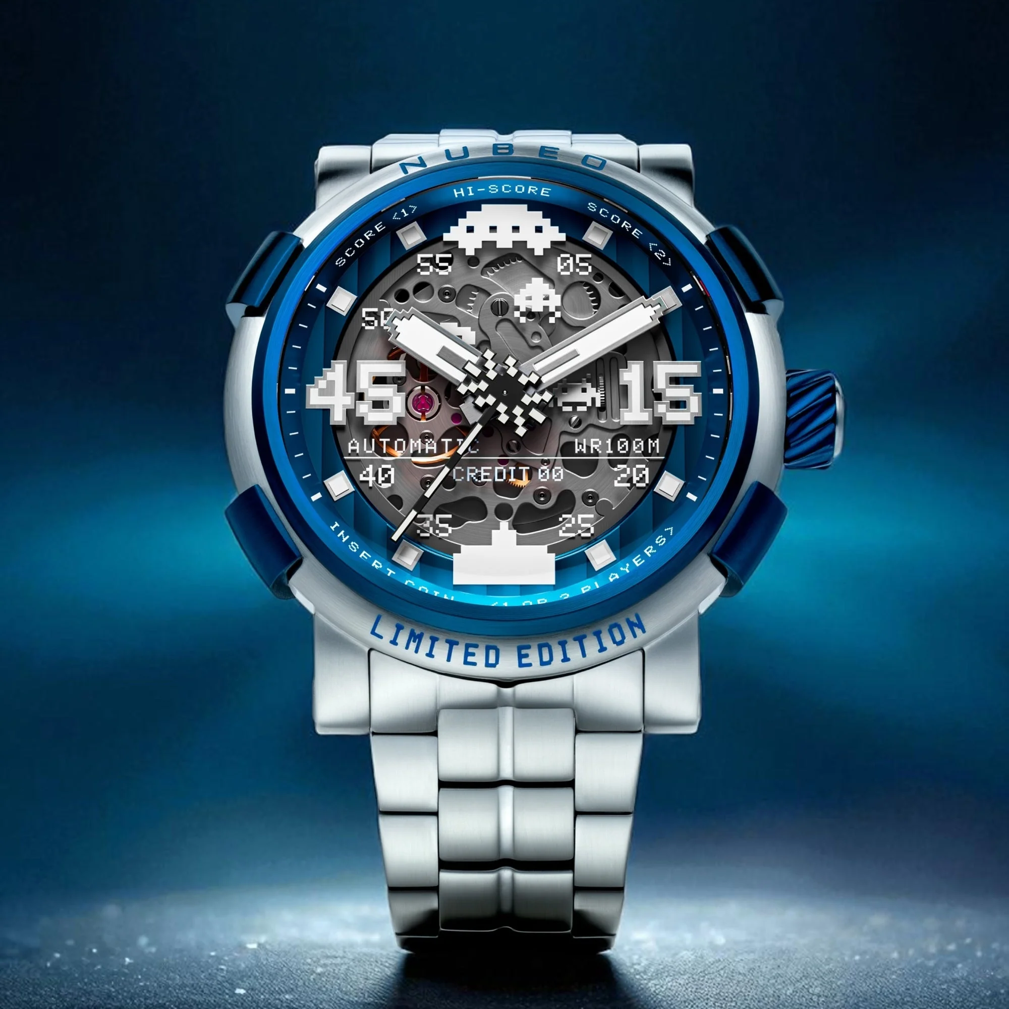 Orion Automatic Space Invaders Limited Edition Blue / Stainless Steel | Blue Dial - Image 3
