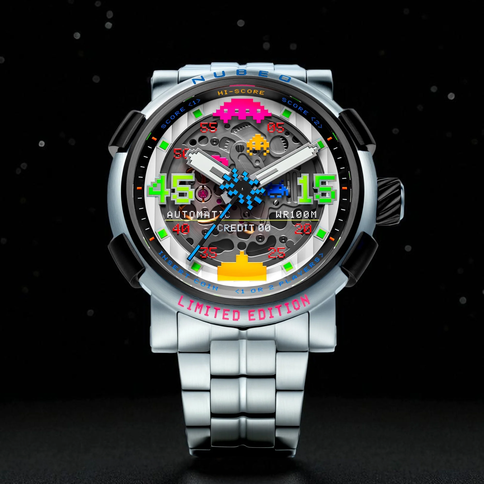 Orion Automatic Space Invaders Limited Edition Silver / Stainless Steel | Silver Dial - Image 3