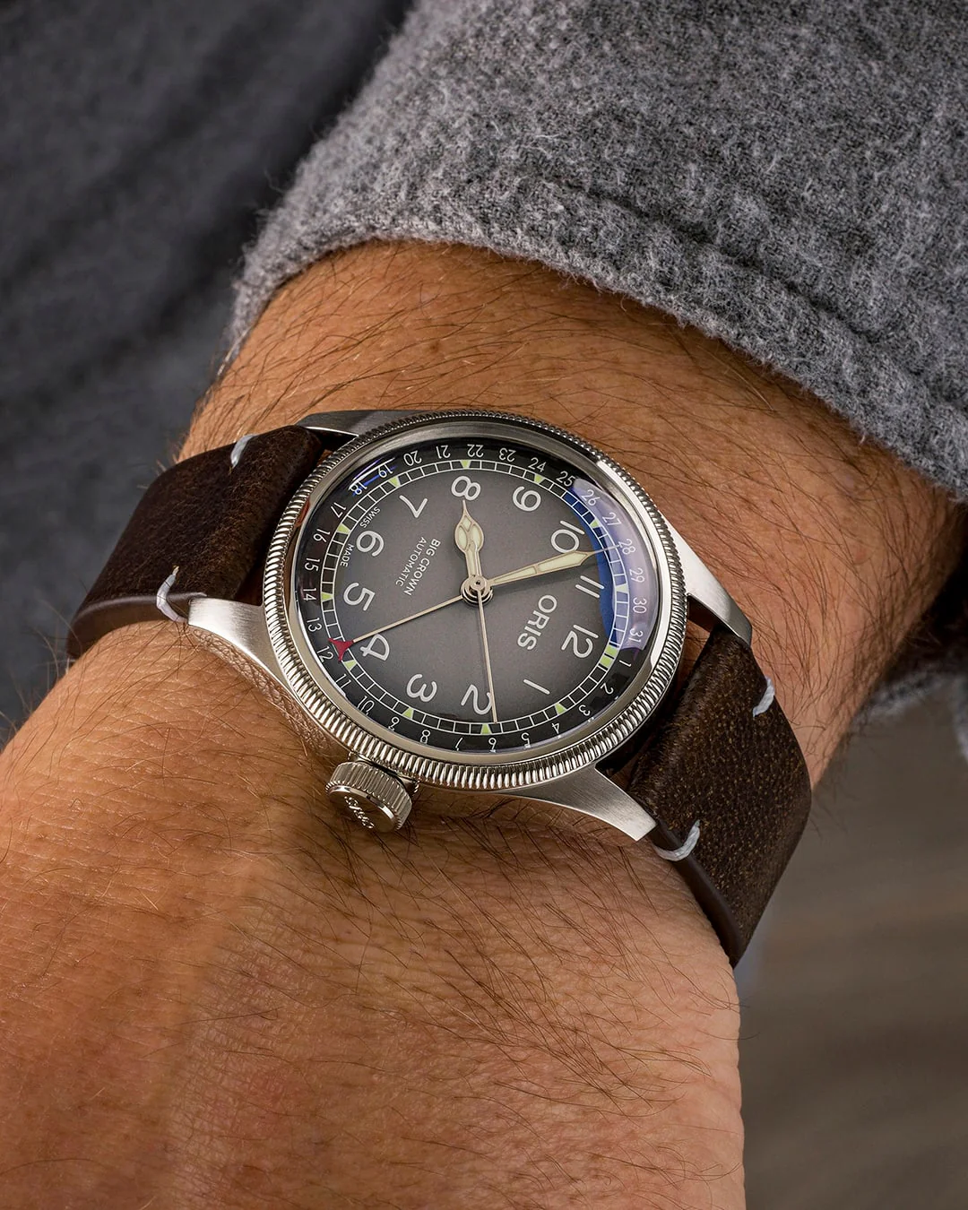 ORIS X CERVO VOLANTE Gray / Leather | Gray Dial - Image 2