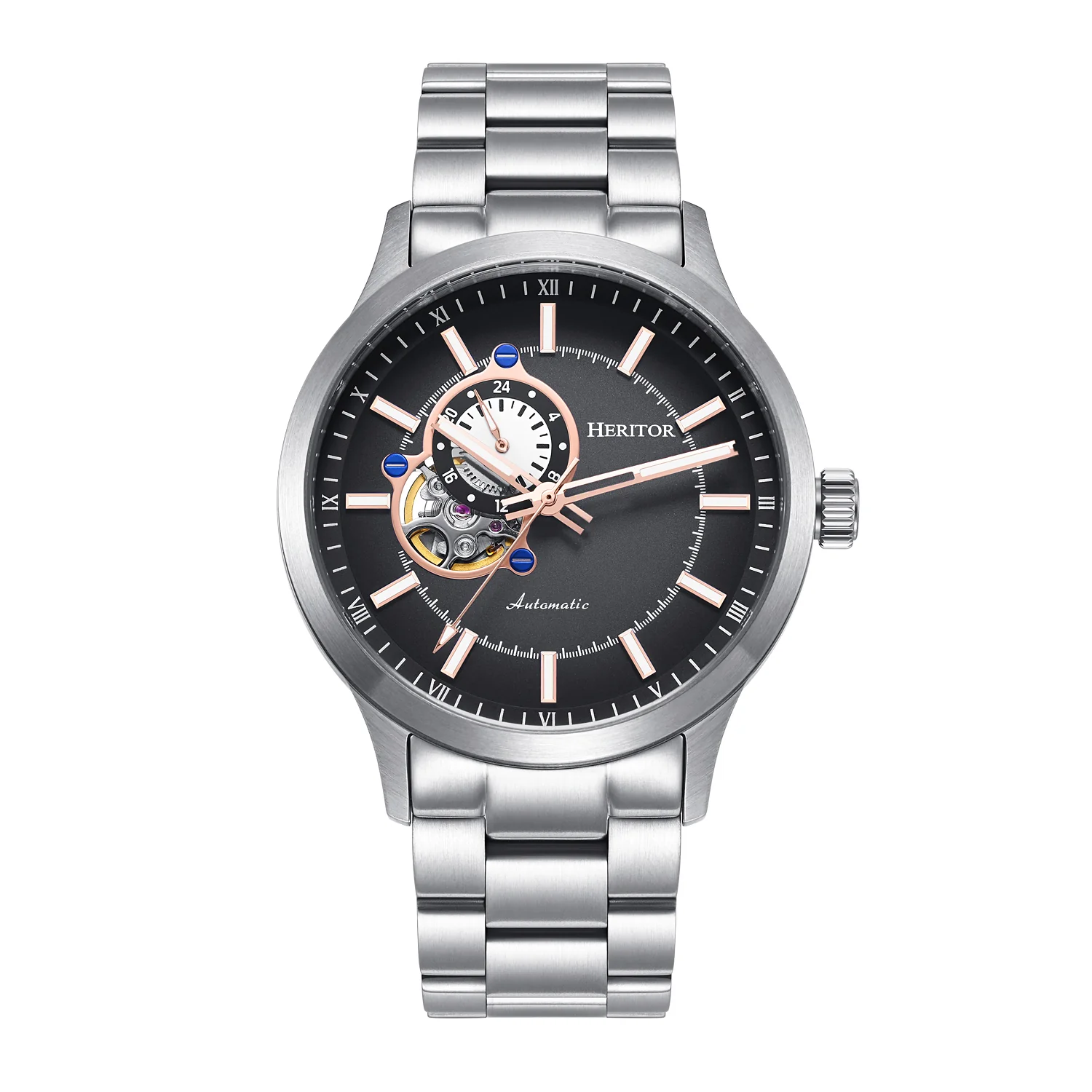 Oscar Black & Grey / Silver Black Dial