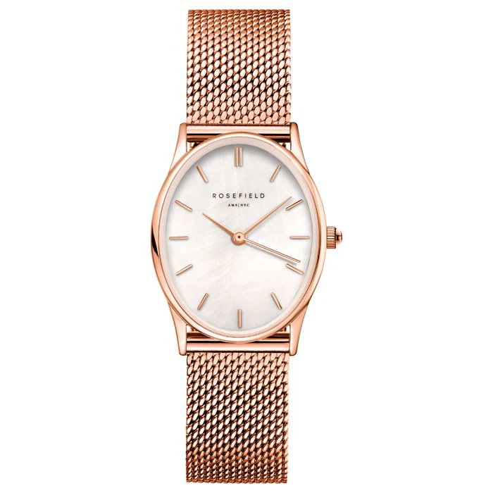 Oval 24mm / White Mother-of-Pearl / Rose Gold | White Mother-of-Pearl Dial