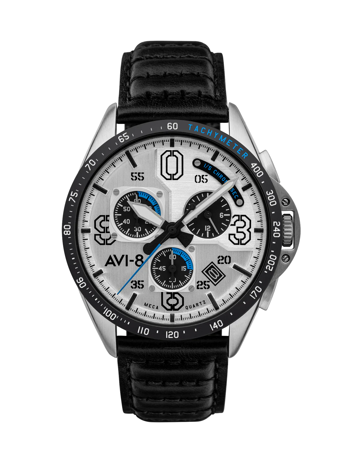 P-51 Mustang Blakeslee Chronograph White Dial / Leather | White Dial - Image 10