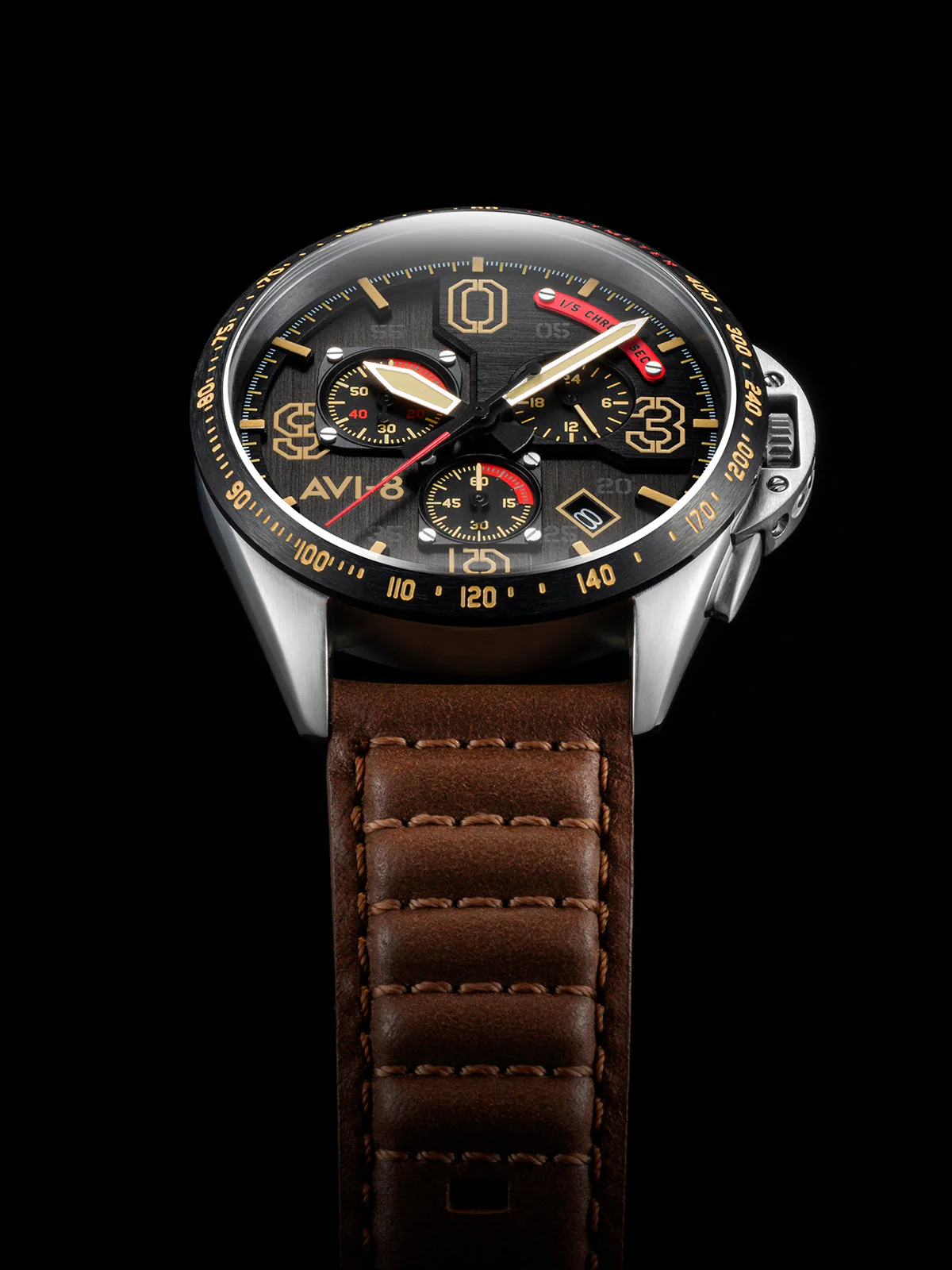 P-51 Mustang Blakeslee Chronograph | Black Dial - Image 14