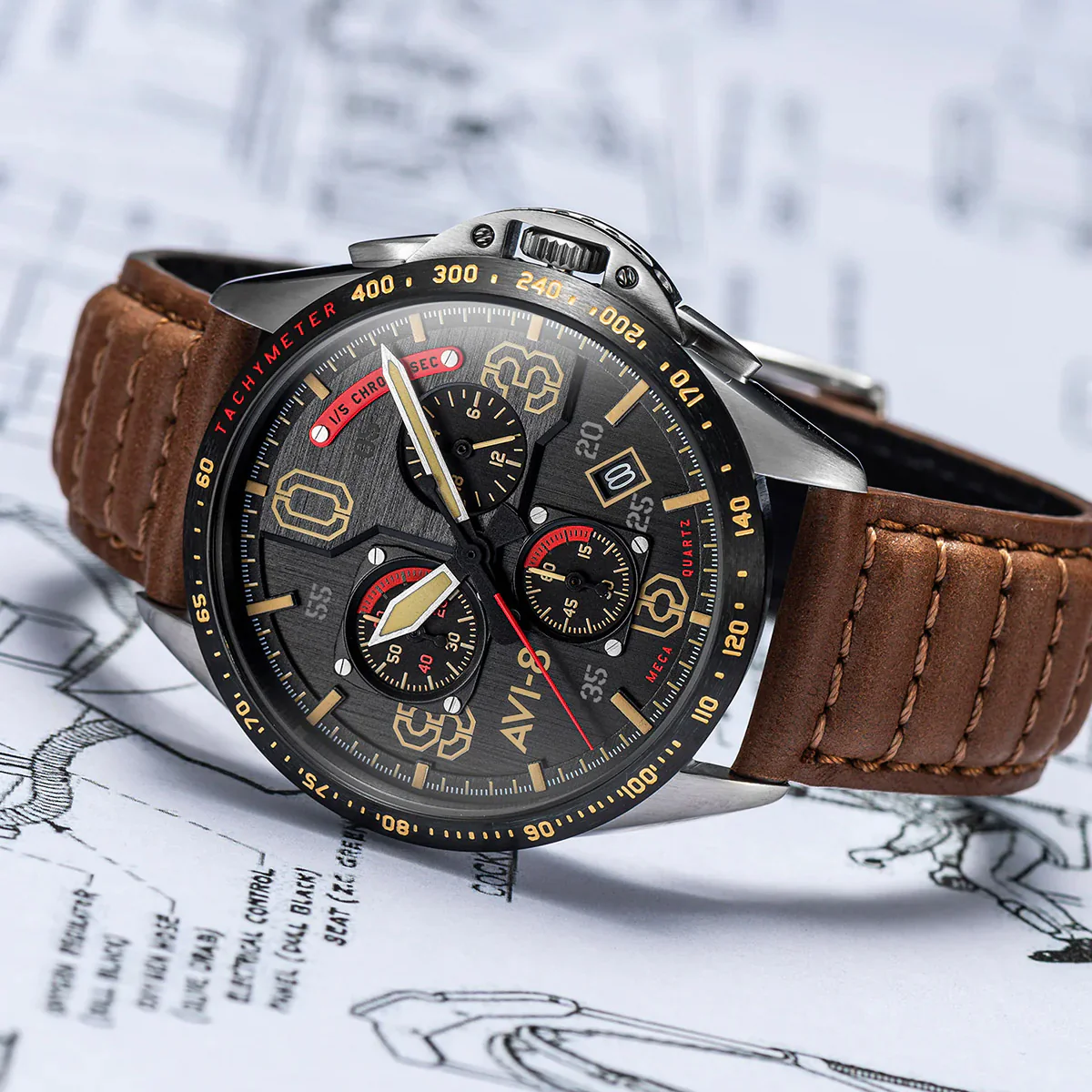 P-51 Mustang Blakeslee Chronograph | Black Dial - Image 28