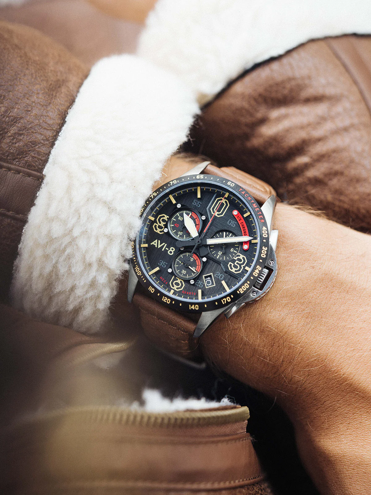P-51 Mustang Blakeslee Chronograph | Black Dial - Image 3
