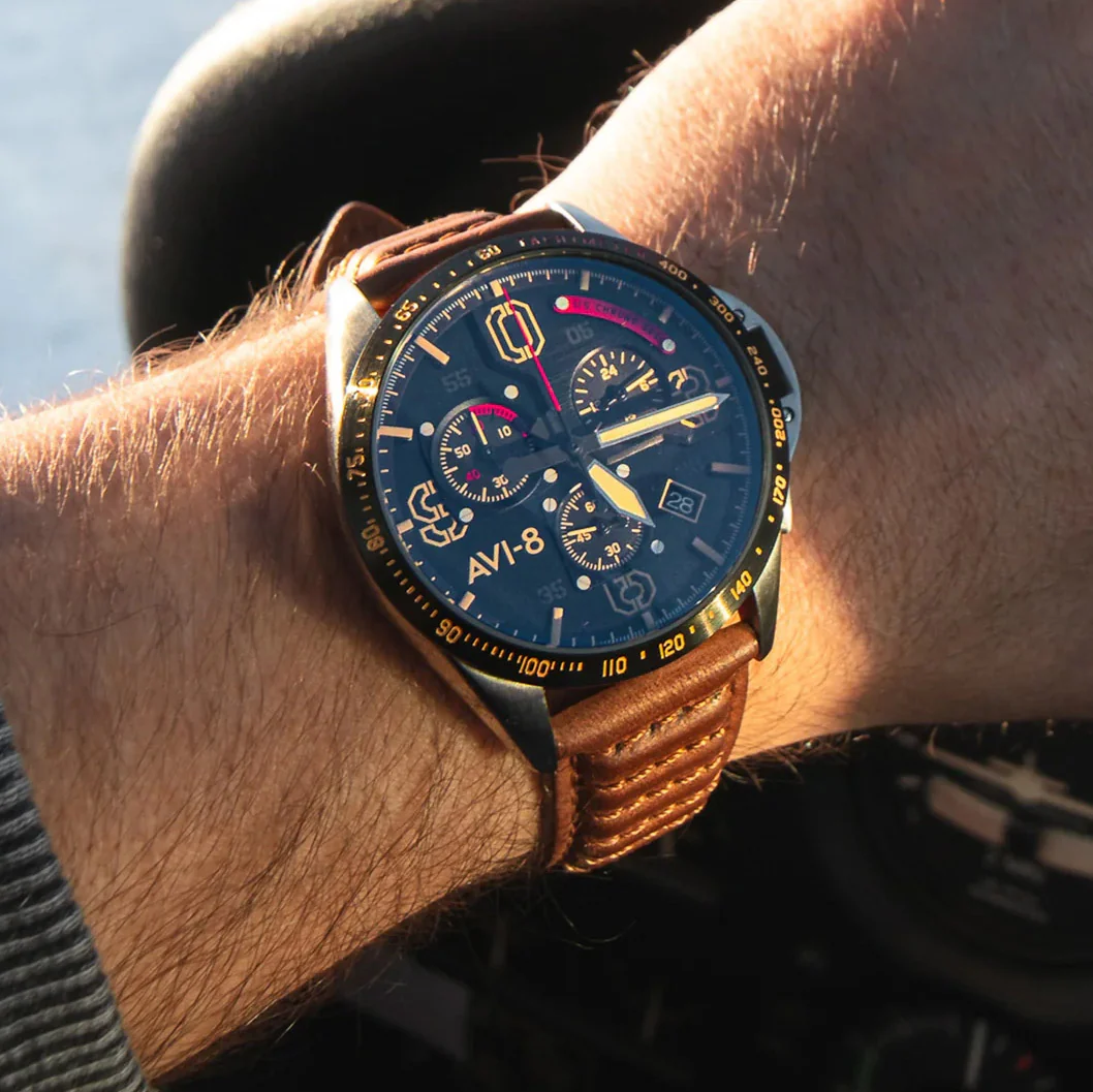 P-51 Mustang Blakeslee Chronograph | Black Dial - Image 32