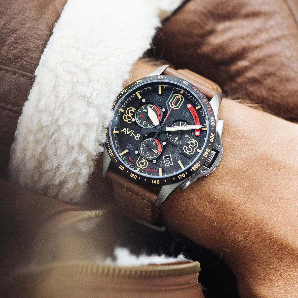 P-51 Mustang Blakeslee Chronograph | Black Dial - Image 34