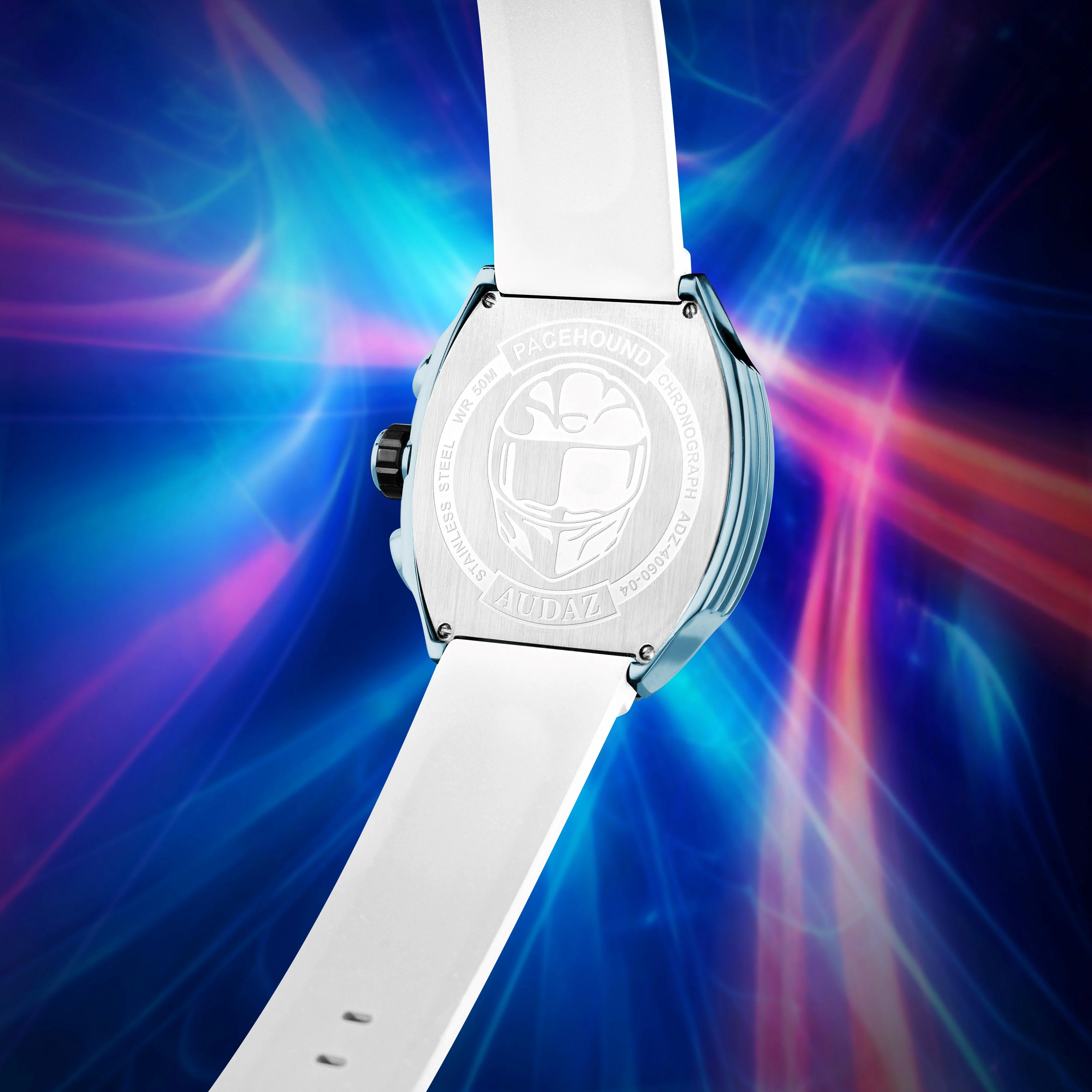 PACEHOUND CHRONO White / Powder Blue | Blue Dial - Image 4