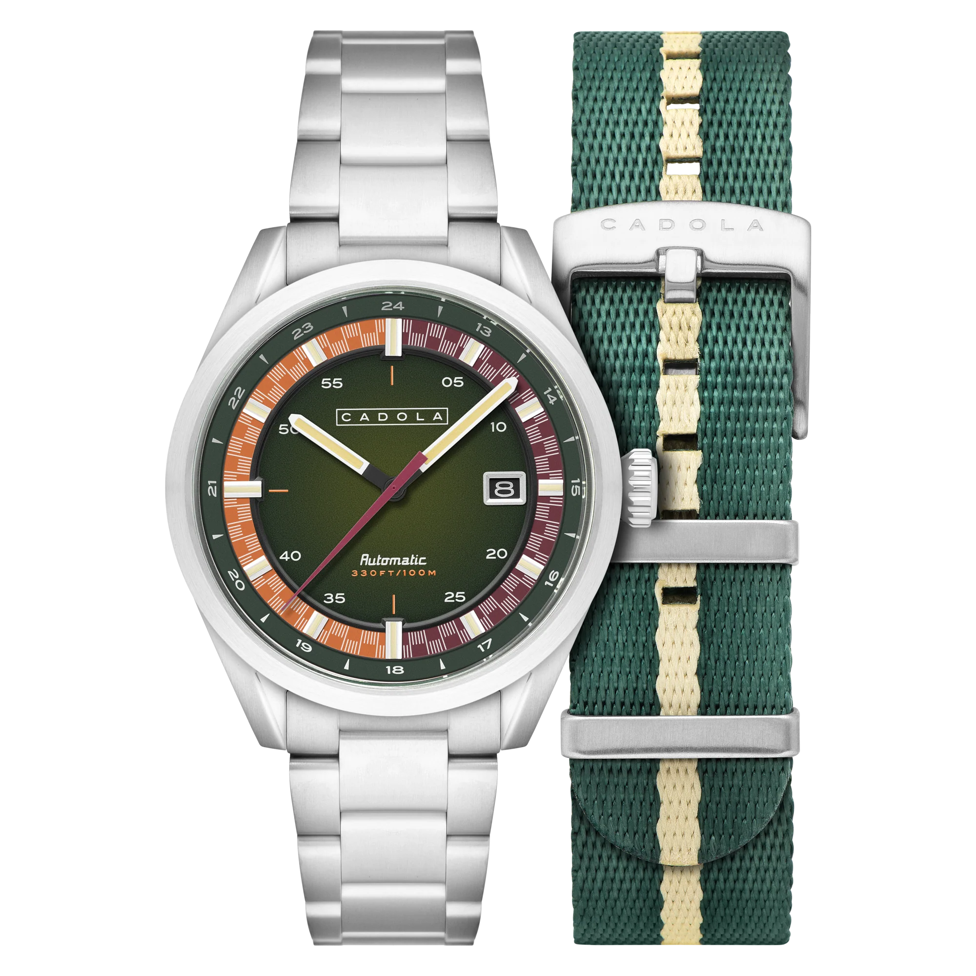 Paddock Automatic Green / Stainless Steel | Green Dial