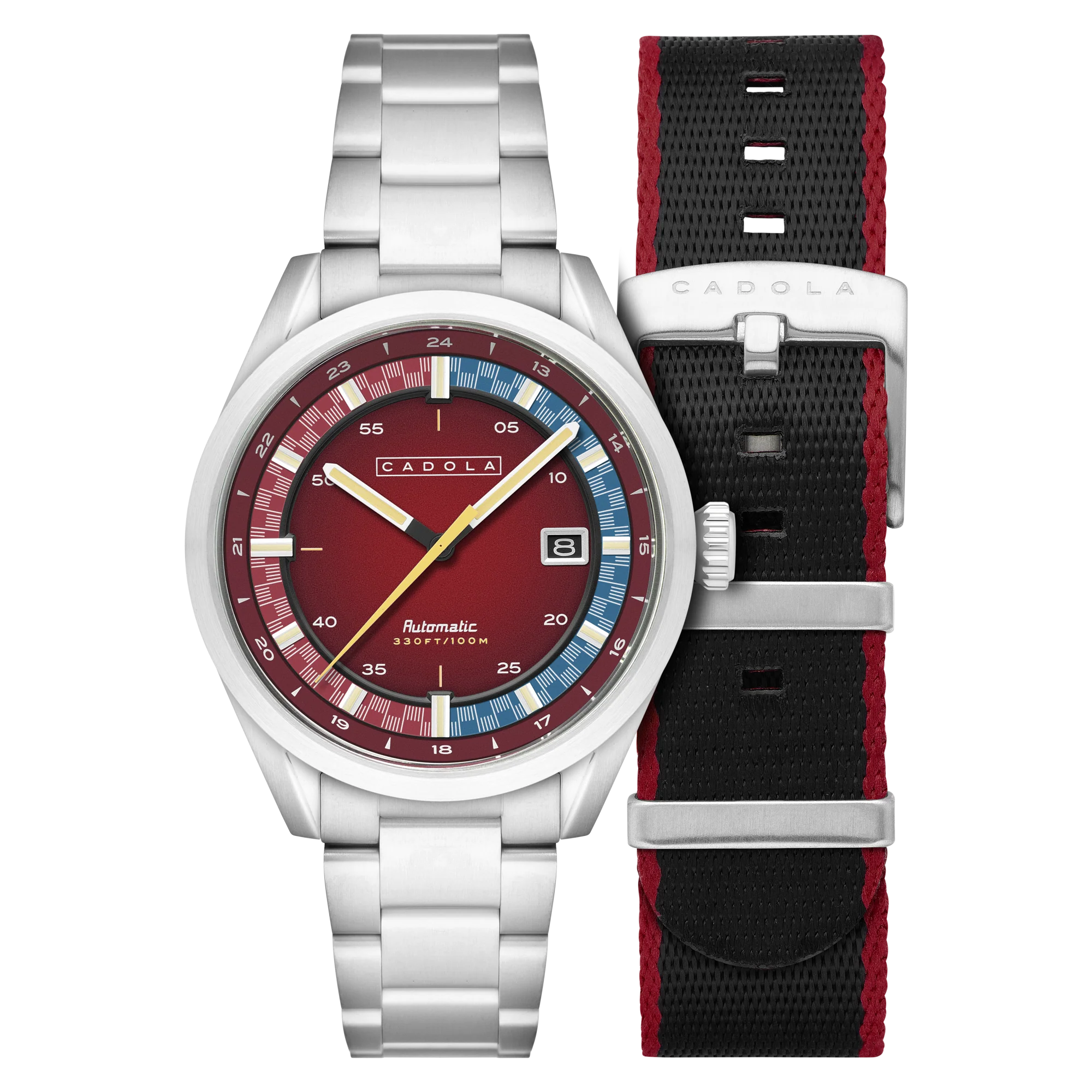 Paddock Automatic Red / Stainless Steel Red Dial