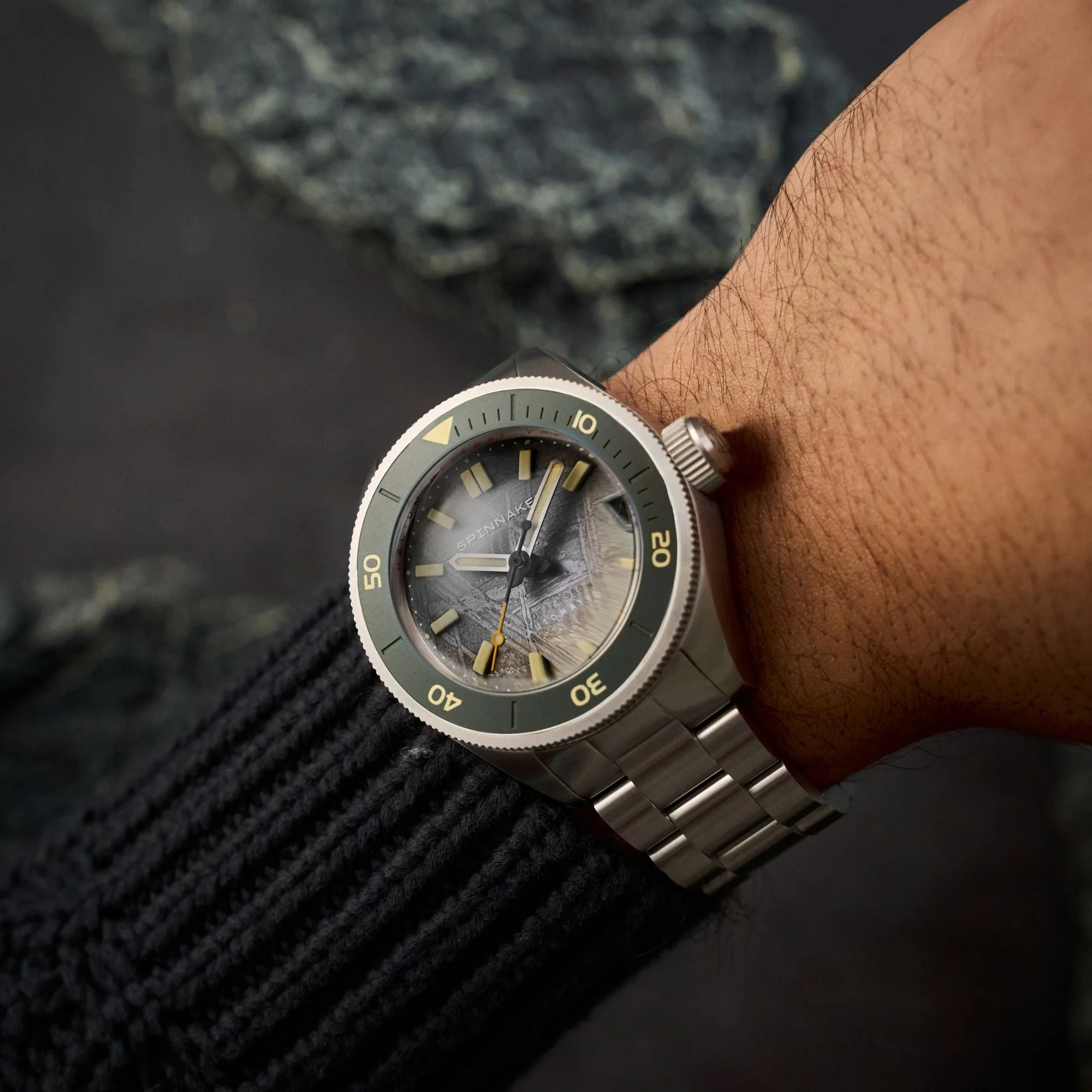 Piccard Automatic Meteorite Limited Edition Grey & Green / Stainless Steel | Grey Dial - Image 2