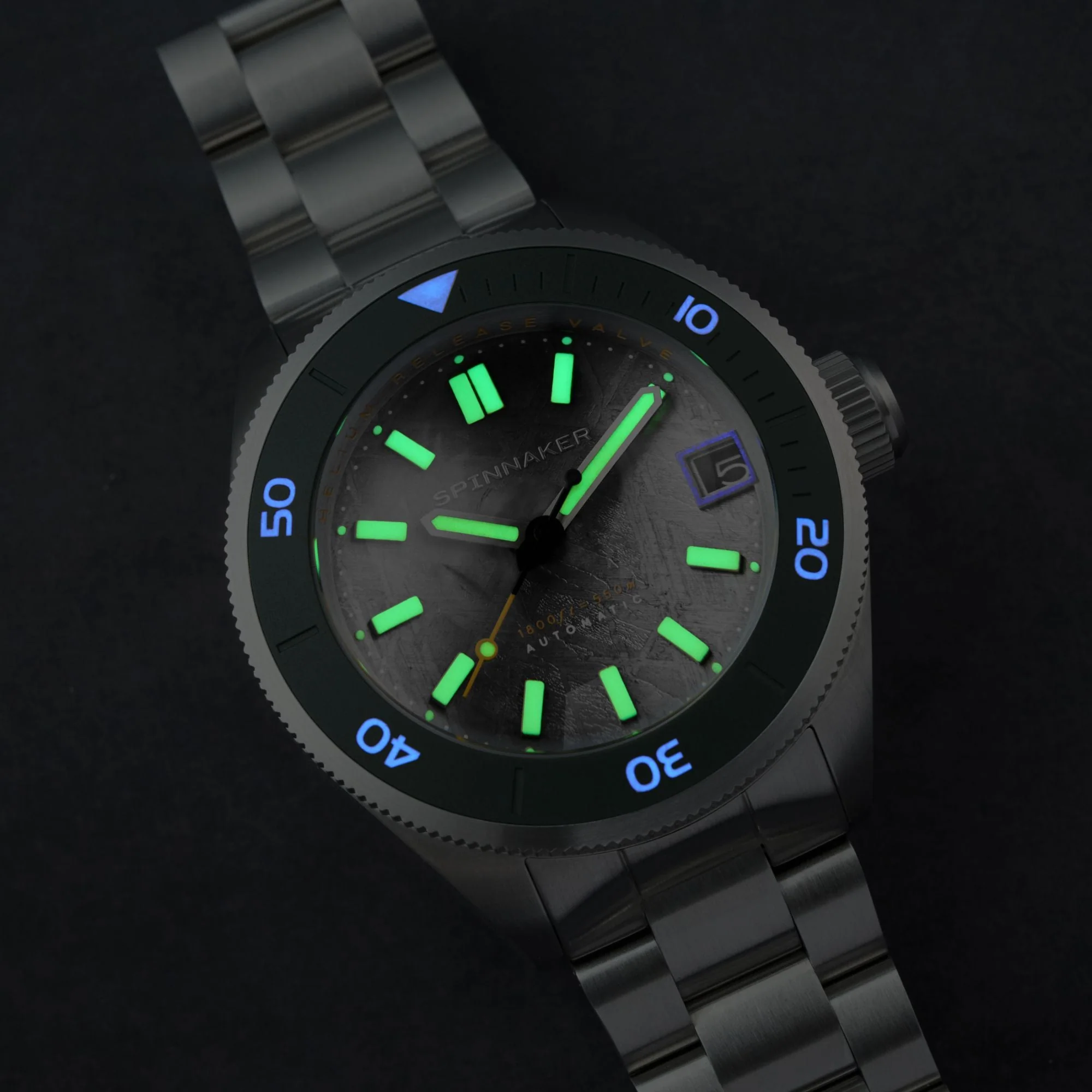 Piccard Automatic Meteorite Limited Edition Grey & Green / Stainless Steel | Grey Dial - Image 3