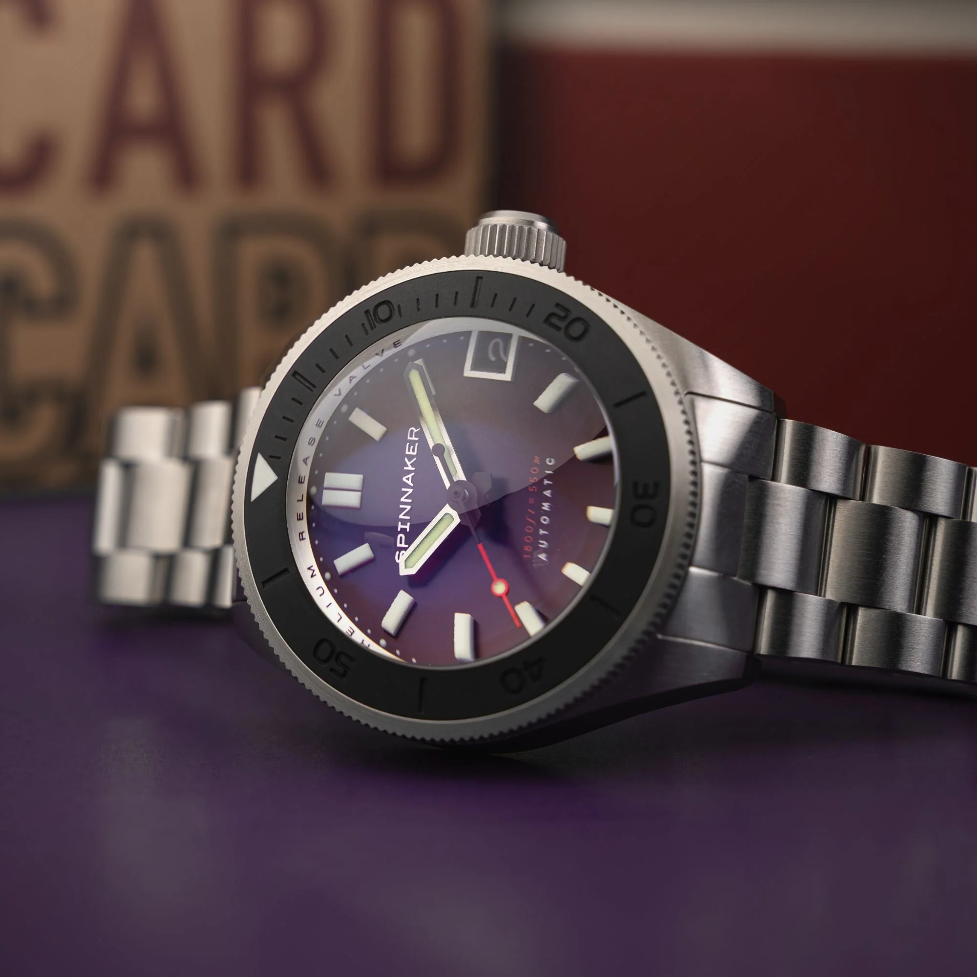 Piccard Automatic Purple/Stainless Steel | Purple Dial - Image 3