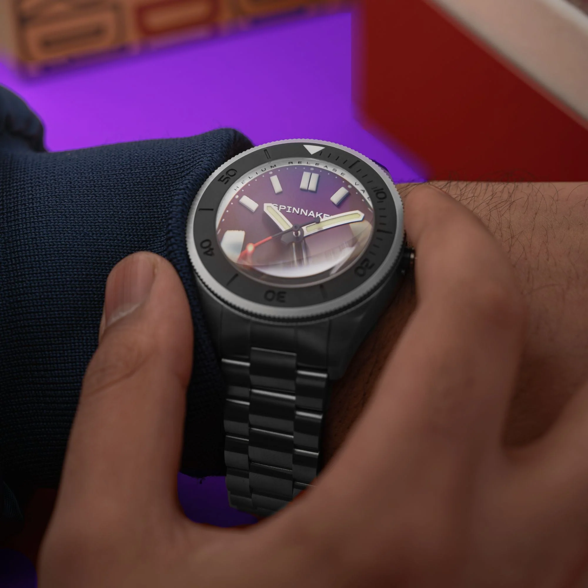 Piccard Automatic Purple/Stainless Steel | Purple Dial - Image 4
