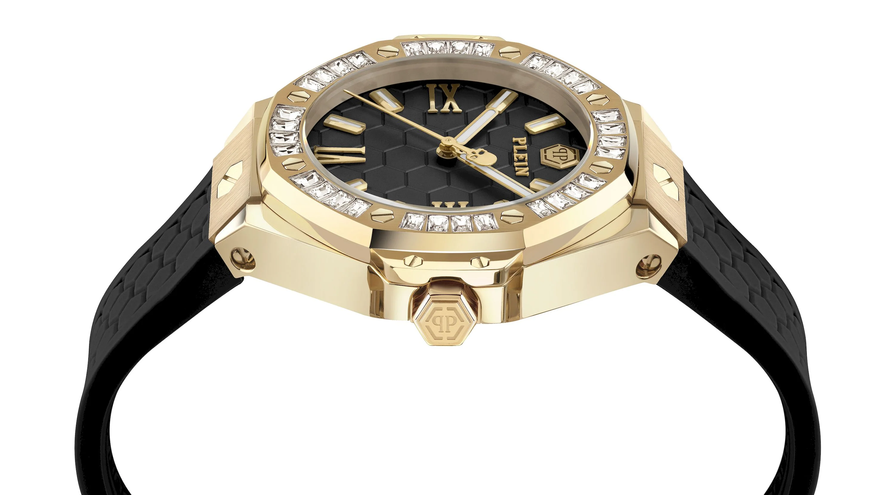 PLEIN ROYAL 39MM Black / Silicone | Black Dial - Image 3