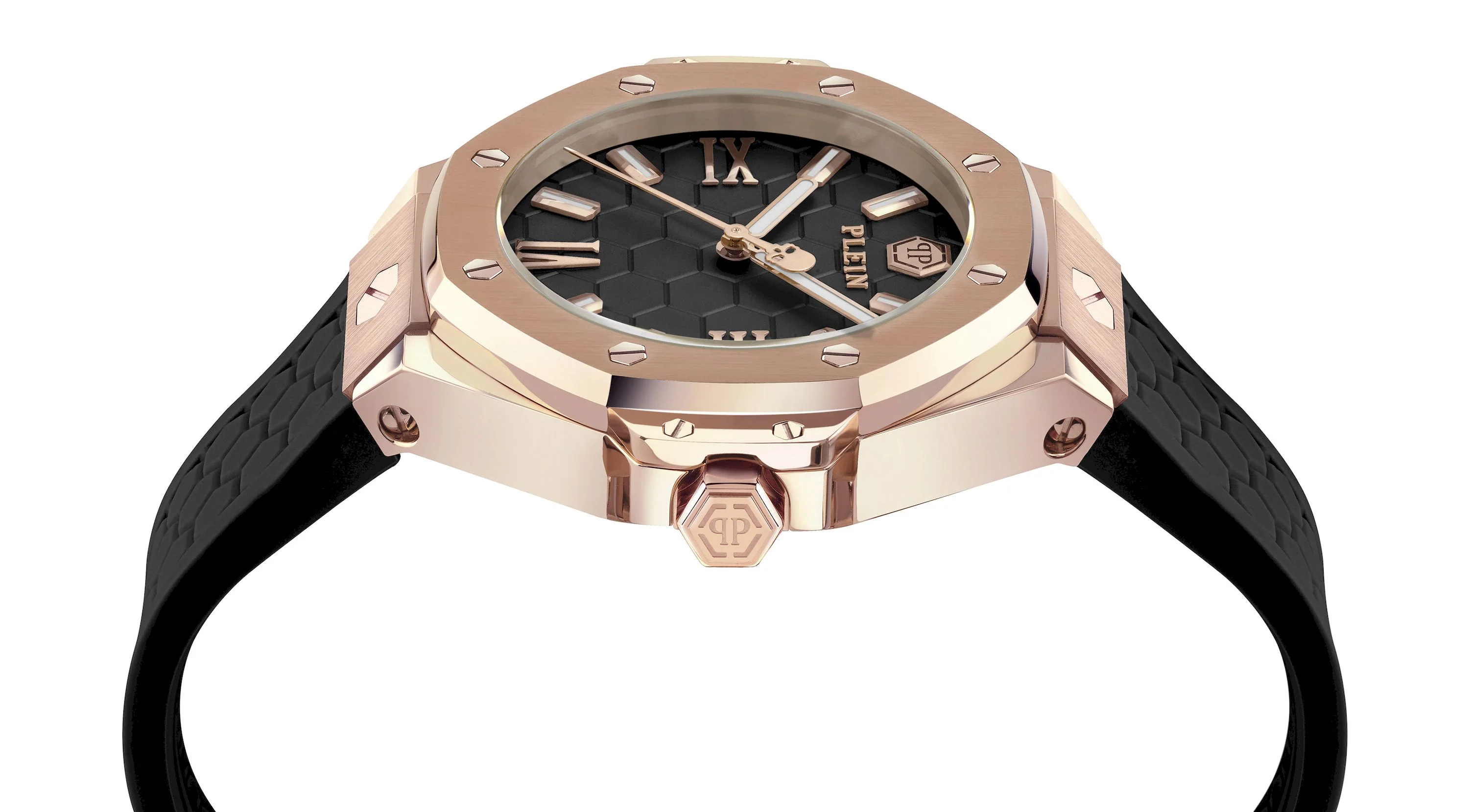 PLEIN ROYAL 39MM Black / Silicone Black Dial - Image 3