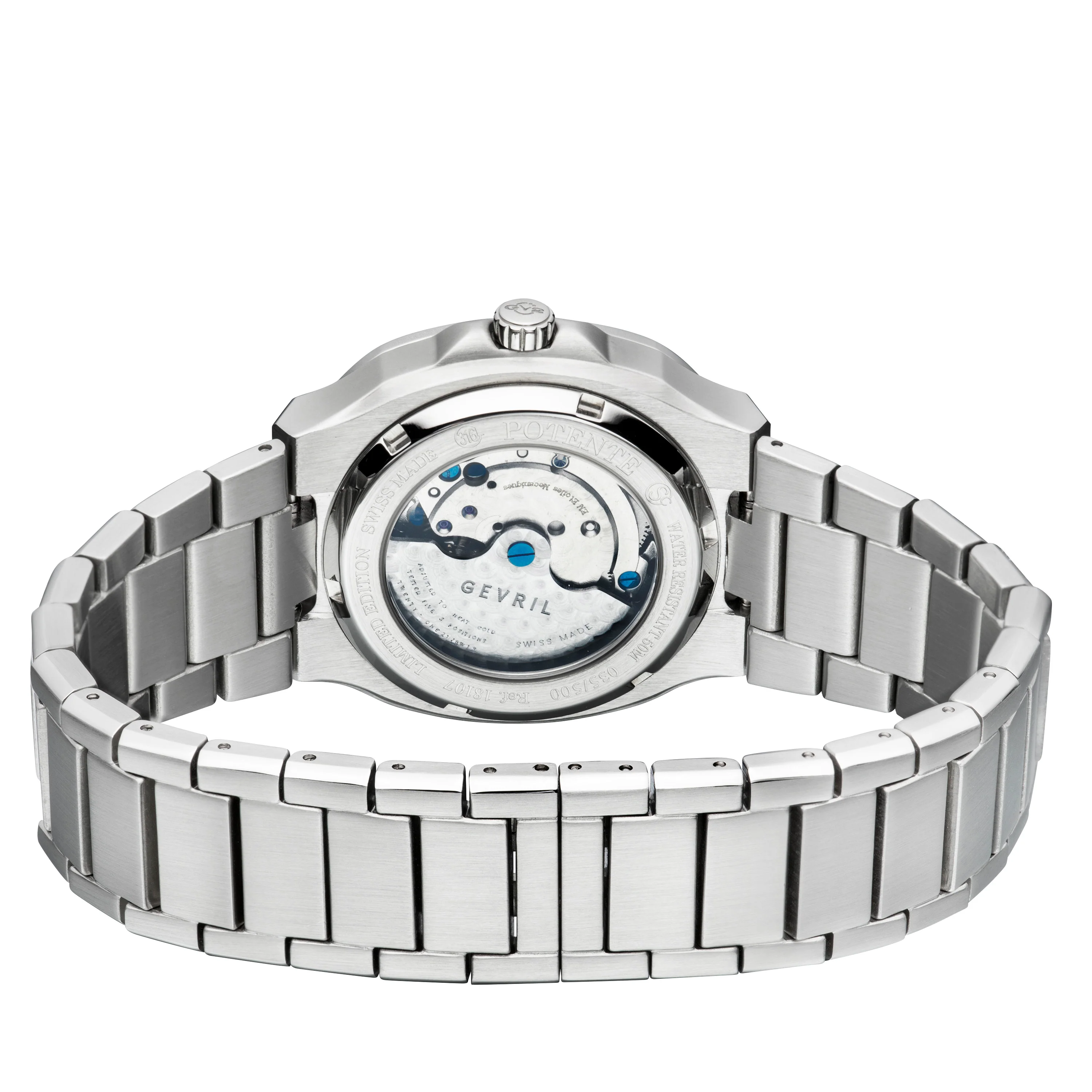 GV2 Potente (Silver/Green,Silver band, Swiss Automatic Dress Watch) - Image 2