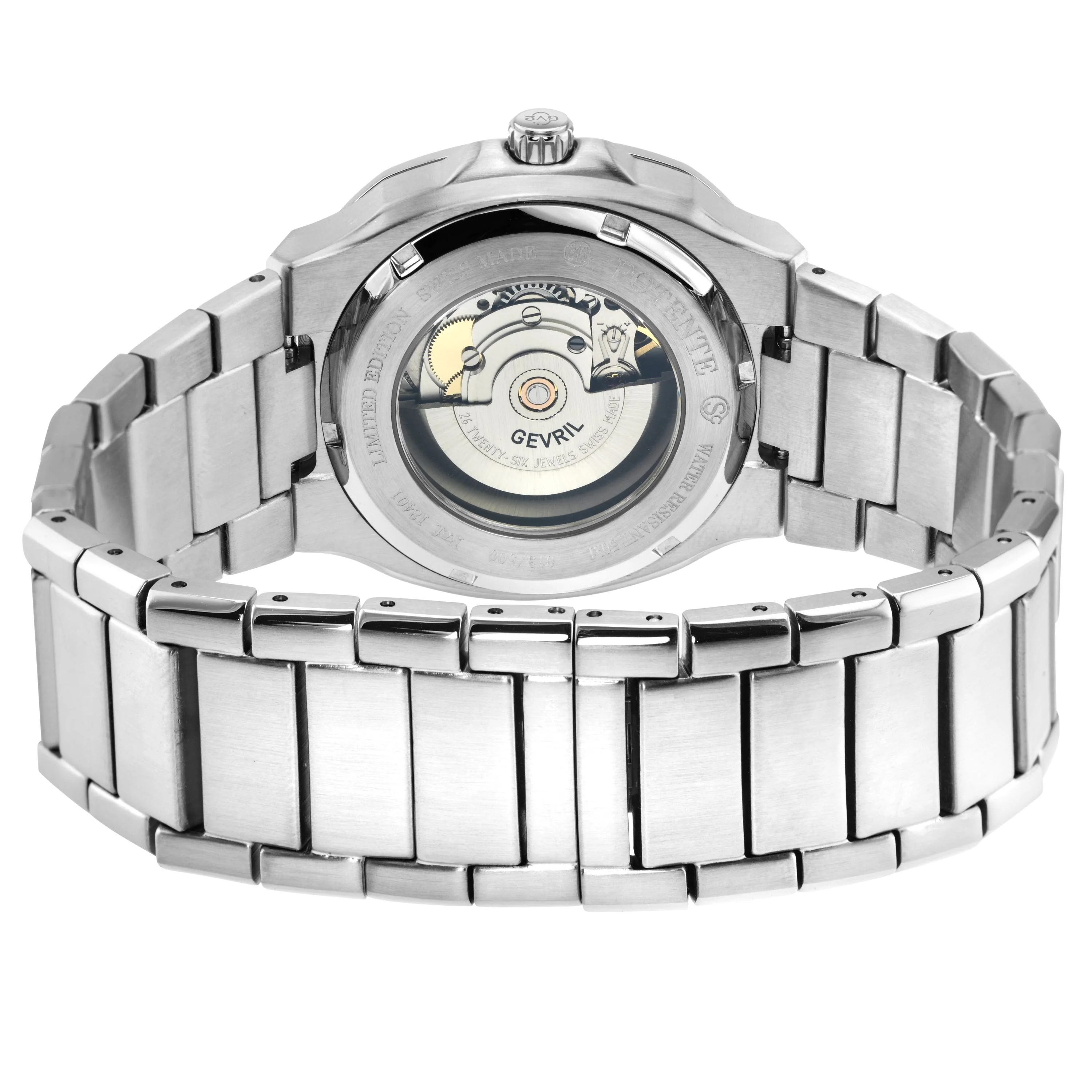 Potente - Moon phase Swiss Automatic, Sellita SW285-1,AMoon Phase, SS Case, White Dial, SS Bracelet | White Dial - Image 3