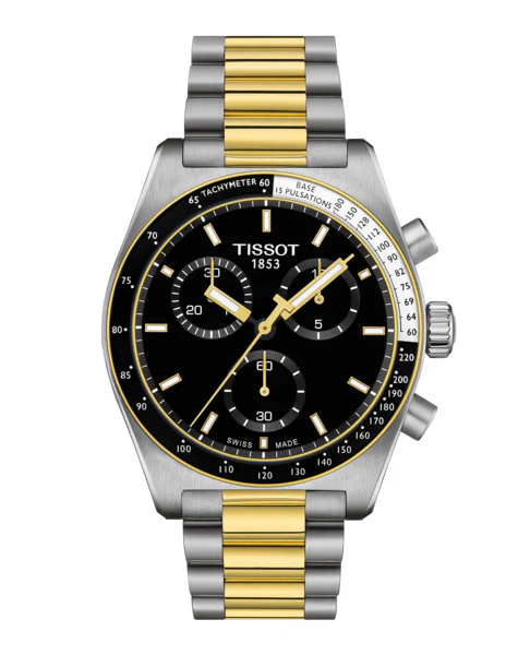 PR516 Chronograph Silver-tone/ Yellow Gold | Black Dial