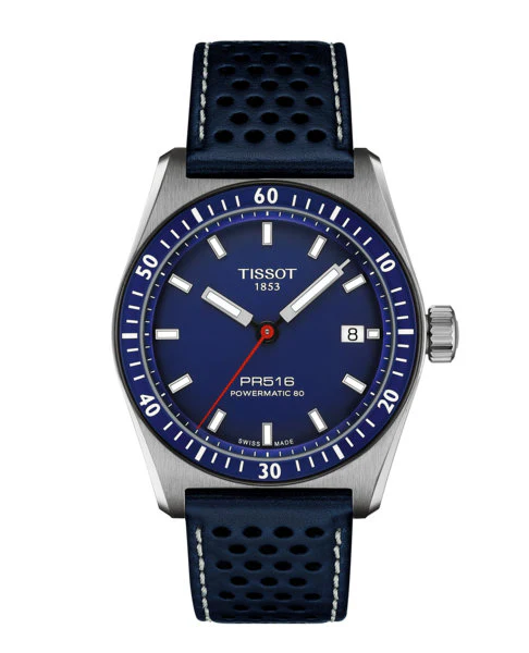PR516 Powermatic 80 Blue / Leather | Blue Dial