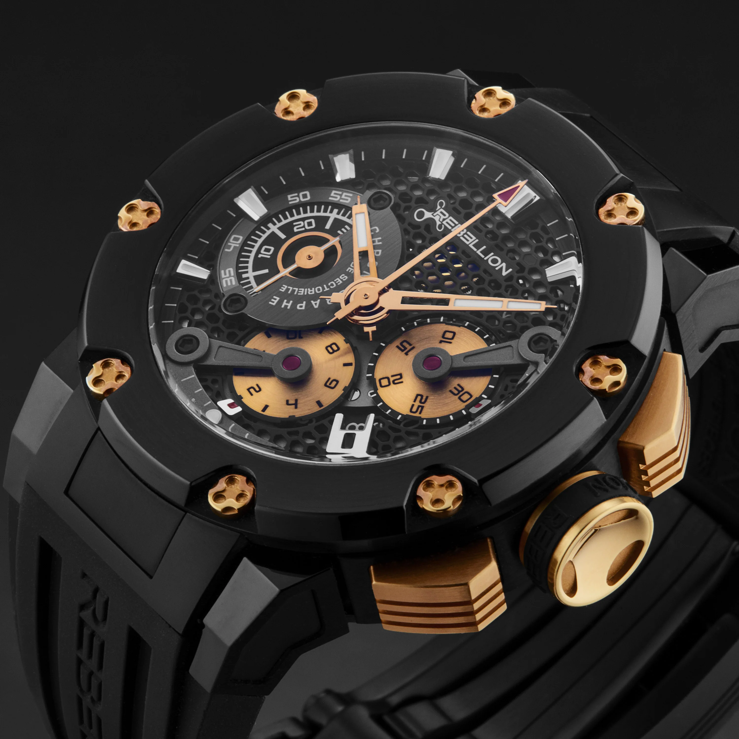 Predator RBPRCH.TB.DAK20 / Black Gold | Black Gold Dial - Image 4