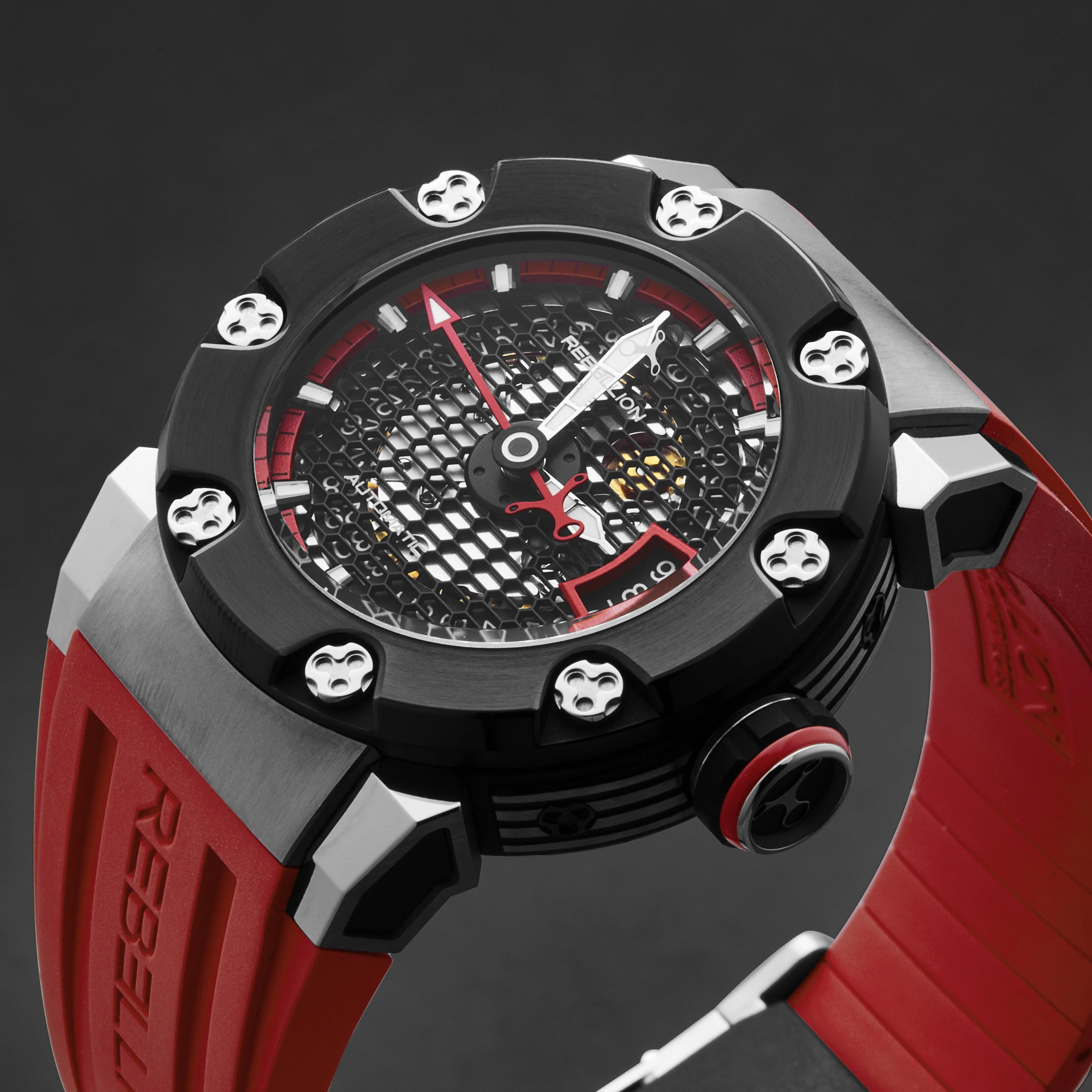 Predator S RBPRS3H.TITB.RD / Black Red | Black Red Dial - Image 4