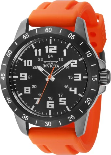 Pro Diver 45mm / Black / Orange | Black Dial