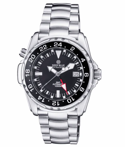 Pro Sea Diver 1000m Gmt 45mm Black | Black Dial