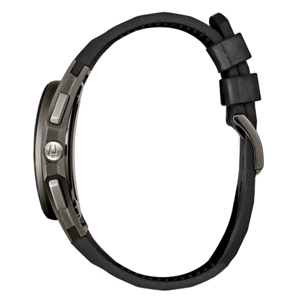 Mens CURV Grey/Rose Gold Dial, Black Rubber - Image 7