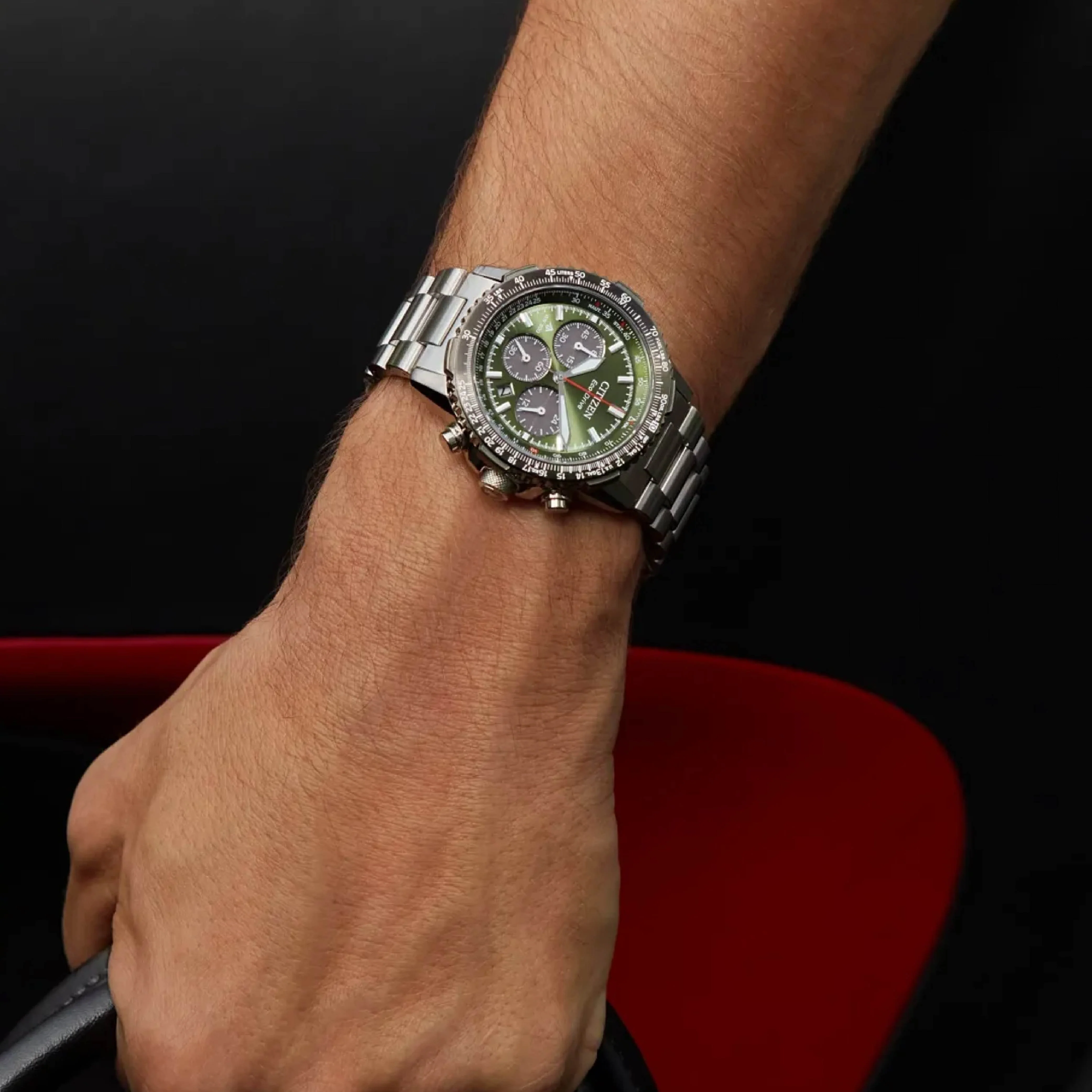 Promaster Navihawk Khaki / Stainless Steel | Khaki Dial - Image 5