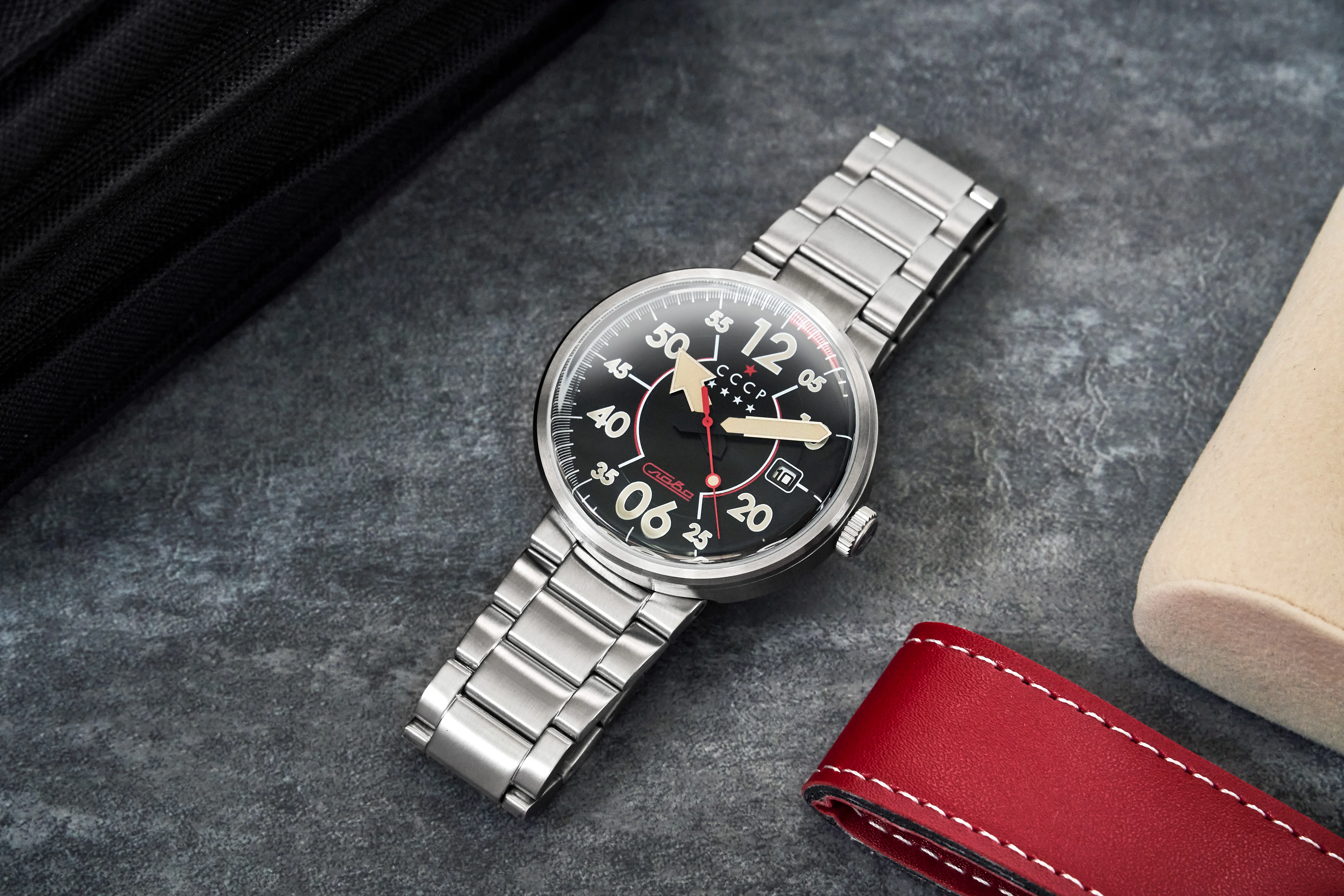 Proton Automatic Silver / Black | Black Dial - Image 2