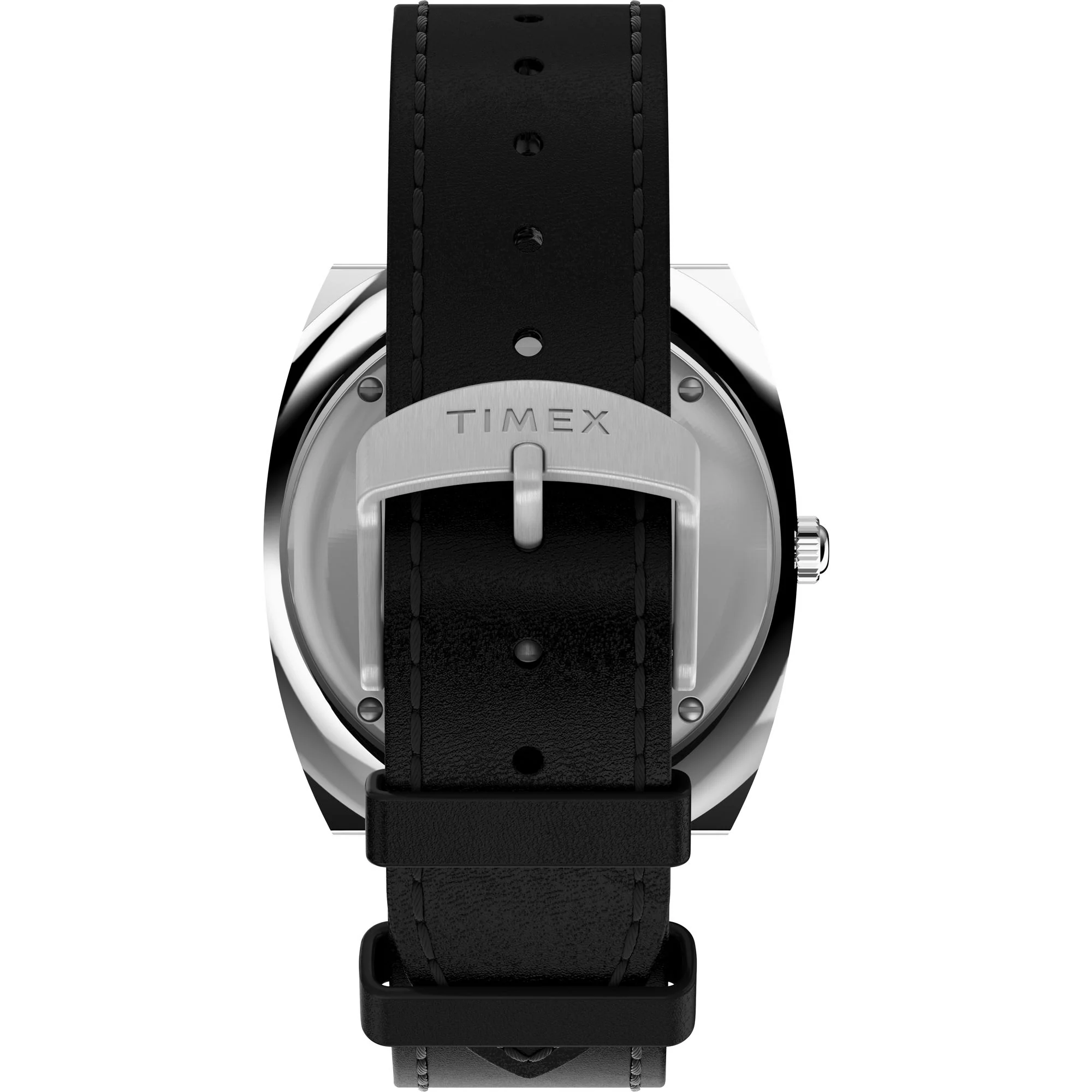 Q TIMEX Black / Leather | Black Dial - Image 3